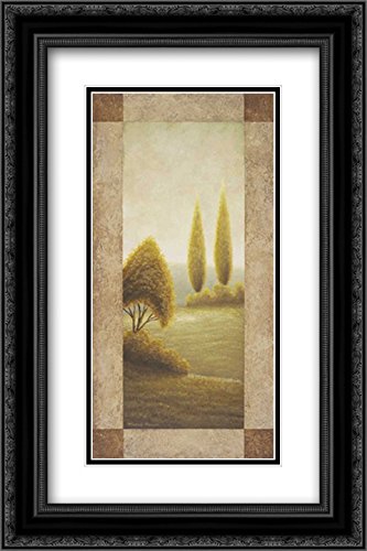 Michael Marcon 13x18 Black Ornate Framed Double Matted Museum Art Print - Beyond Elgin I - Perfect for Living Room, Bedroom & Office Wall Decor