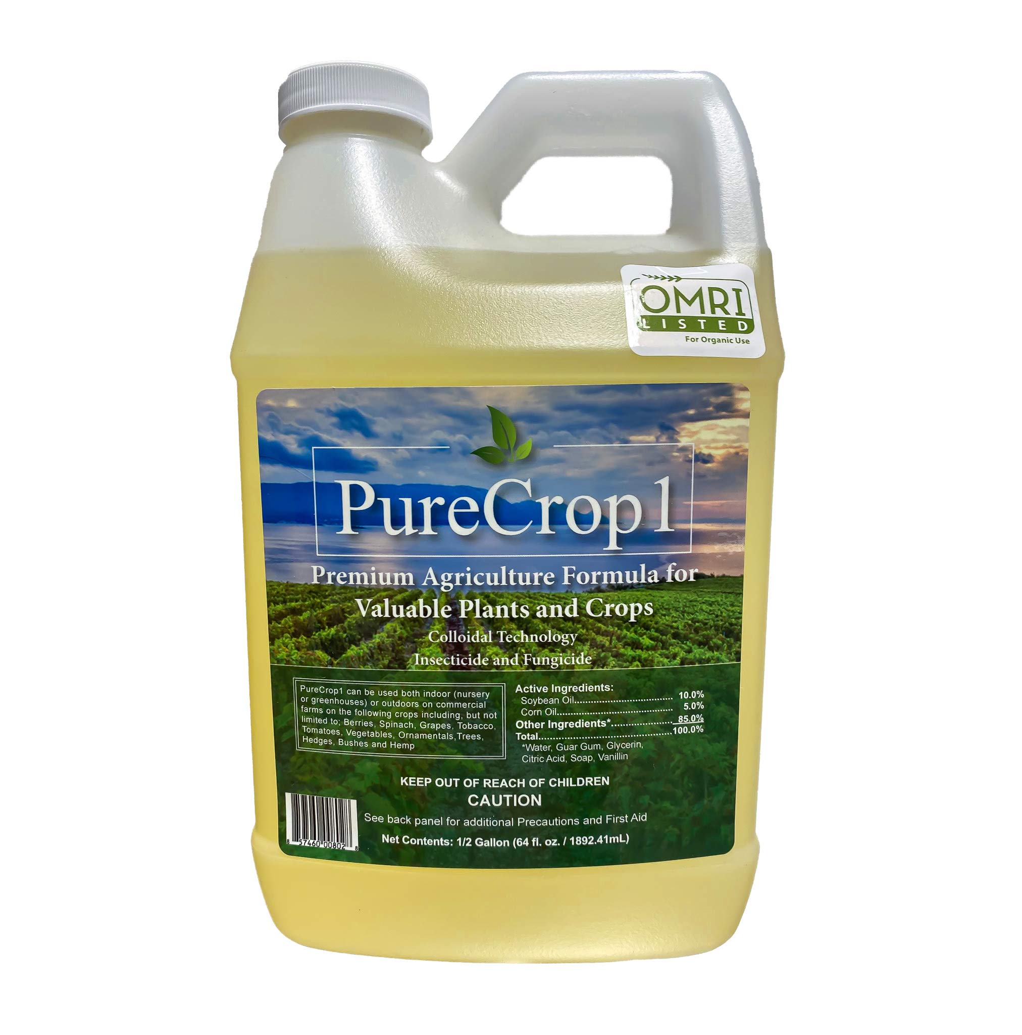 Organic Plant-Based Concentrate Insecticide, Miticide & Fungicide - Natural Pest Control for Home, Garden & Hydroponics - Eliminates Pests, Mold & Mildew - 64oz Biostimulant for Healthy Plants - Perfect for Indoor Herb Gardens & Outdoor Vegetable Patches