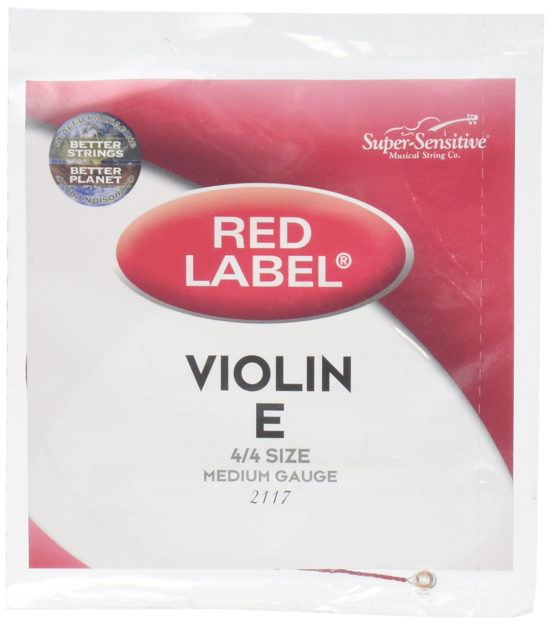 Musical Strings Co. 2117 Coated Steel Violin Strings - Medium Gauge for Professional & Student Violinists | Perfect for Classical Performances & Practice Sessions