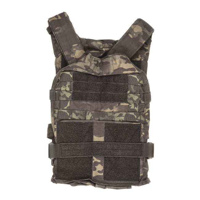 HRT RAC Plate Carrier Vest - Adjustable Tactical Body Armor for 10x12 & 11x14 Plates - Military & Law Enforcement Gear for Combat Training & Outdoor Survival
