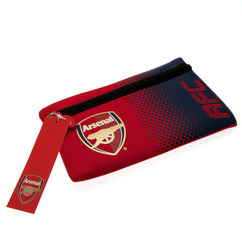 Official Arsenal FC Fade Design Pencil Case - School & Office Supplies for Football Fans - Perfect for Students, Teachers & Soccer Lovers