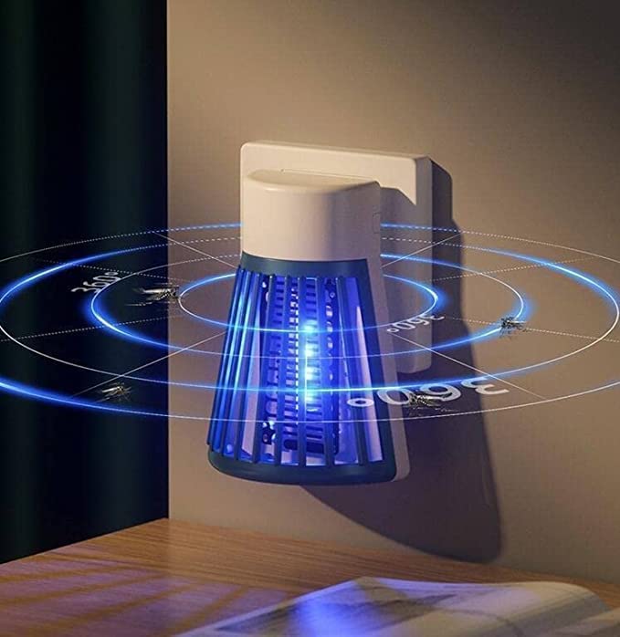 Eco-Friendly Electronic LED Mosquito Killer Lamp - USB Powered Indoor Insect Trap for Home, Bedroom, Patio & Camping - Safe & Chemical-Free Bug Zapper with UltraPlug Technology