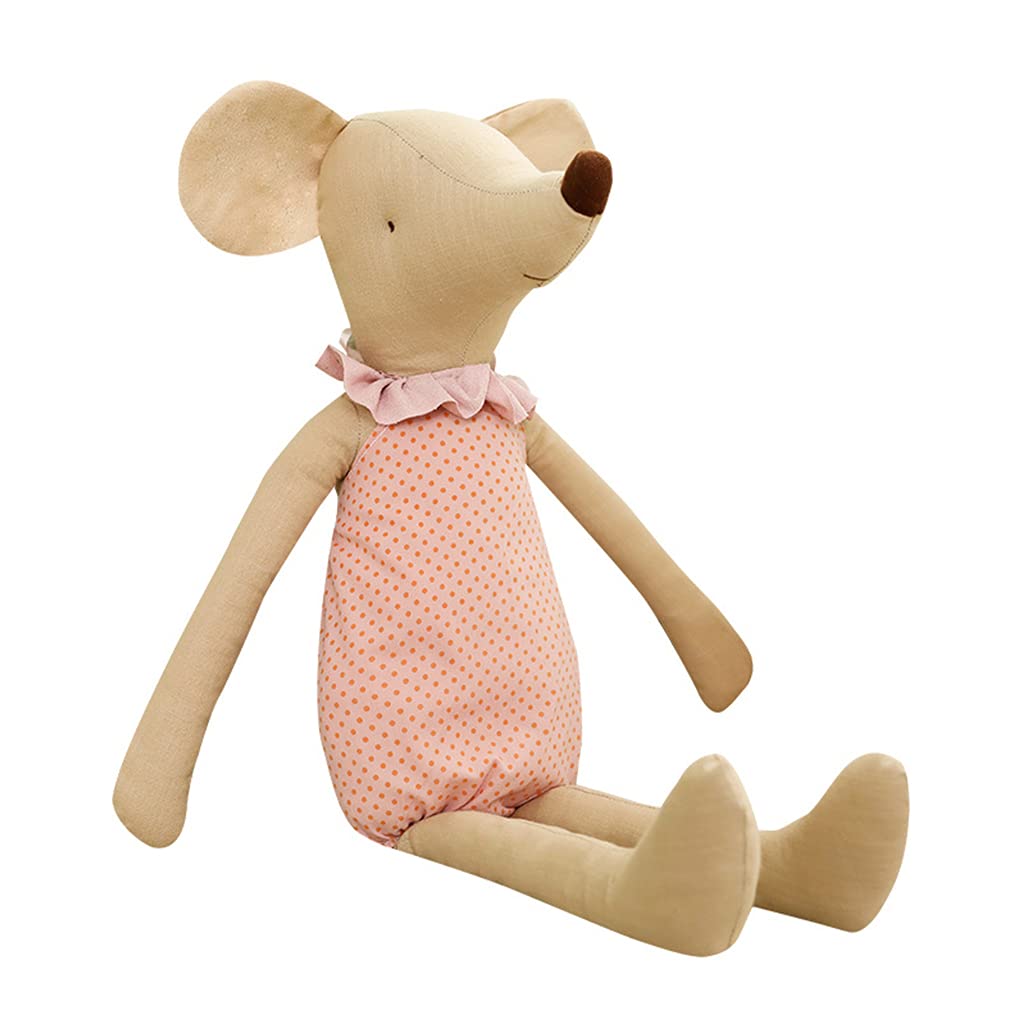 Fmingdou 14inch Realistic Plush Mouse Doll - Soft Linen Stuffed Animal Toy for Kids 3+, Home Decor & Comfort Gift (35cm x 8cm) - Perfect for Nursery Decor, Birthday Presents & Anxiety Relief