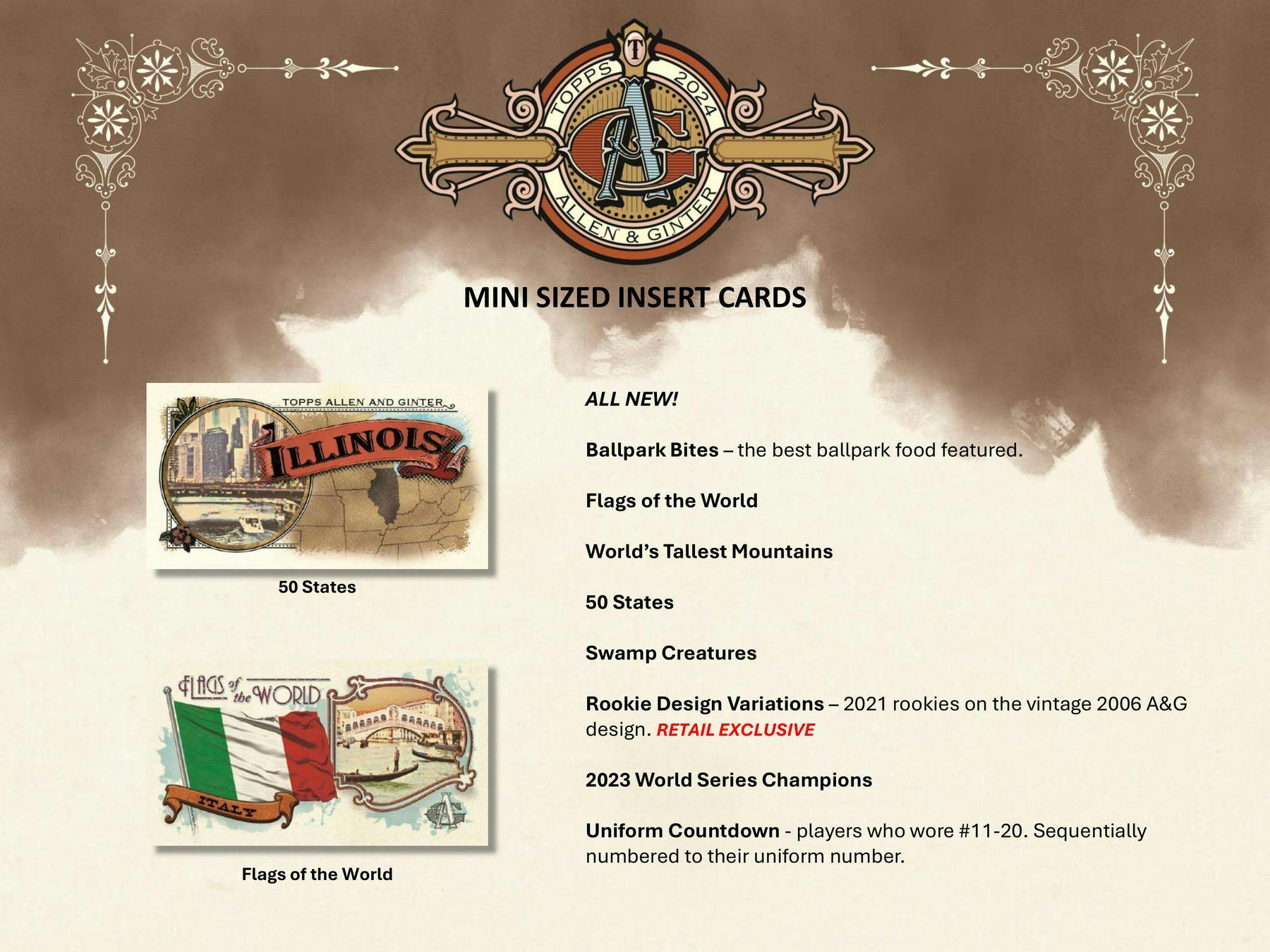 2024 Topps Allen & Ginter Baseball Trading Cards Hobby Pack - Collectible Sports Cards for Baseball Fans & Card Collectors - Perfect for Trading, Collecting & Displaying