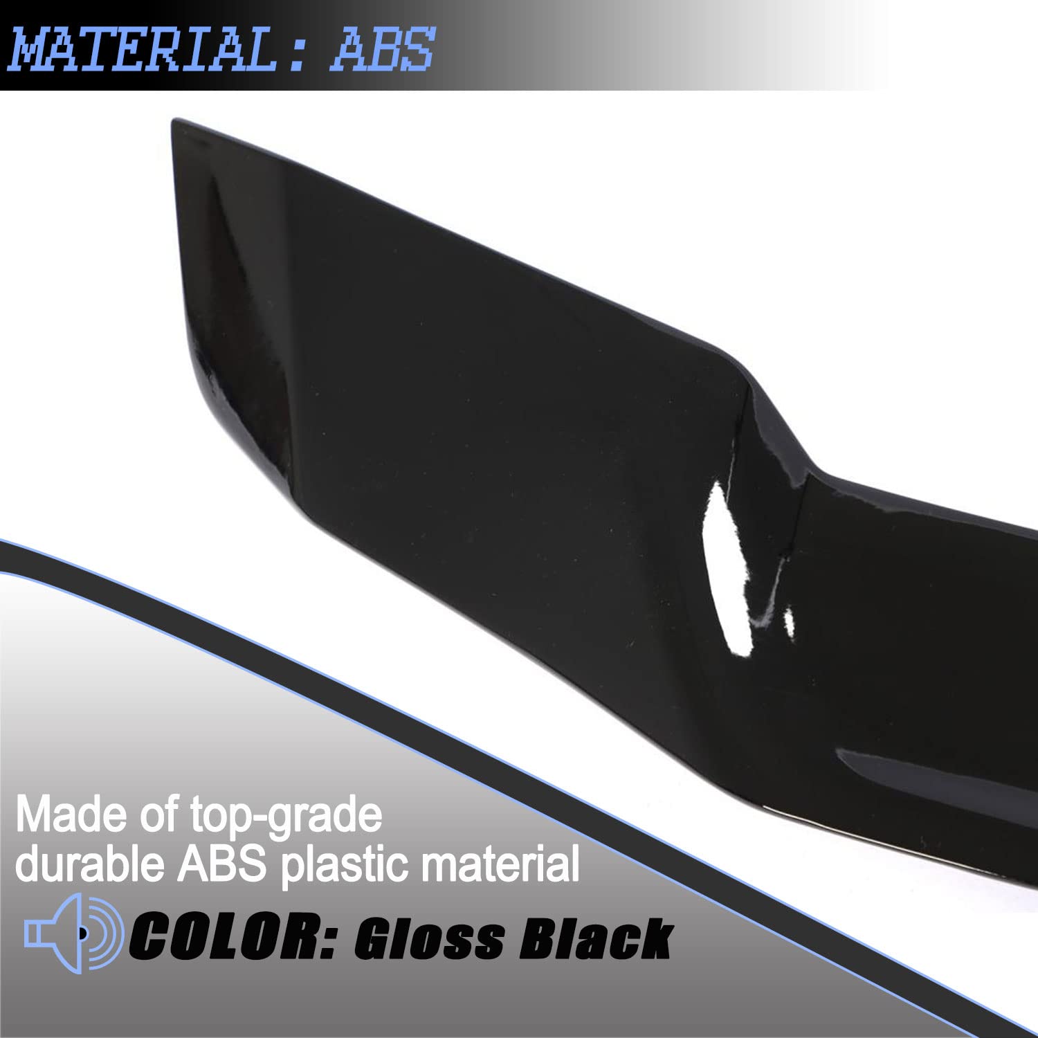 2018-2022 Honda Accord 10th Gen Sedan Trunk Spoiler - High-Kick Rear Wing Lip for 4 Door Models | Enhances Aerodynamics & Sporty Style | Perfect for Car Enthusiasts & Street Racing