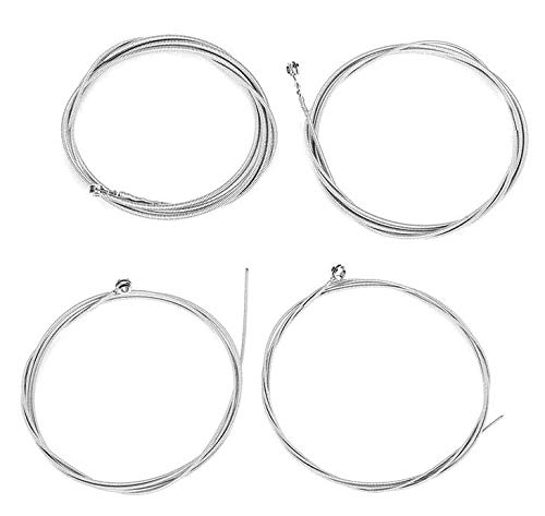 Jiayouy Stainless Steel 4 String Bass Guitar Strings - Small Ball End (046-100 Gauge) | Durable & Bright Tone for Rock, Jazz & Studio Recording