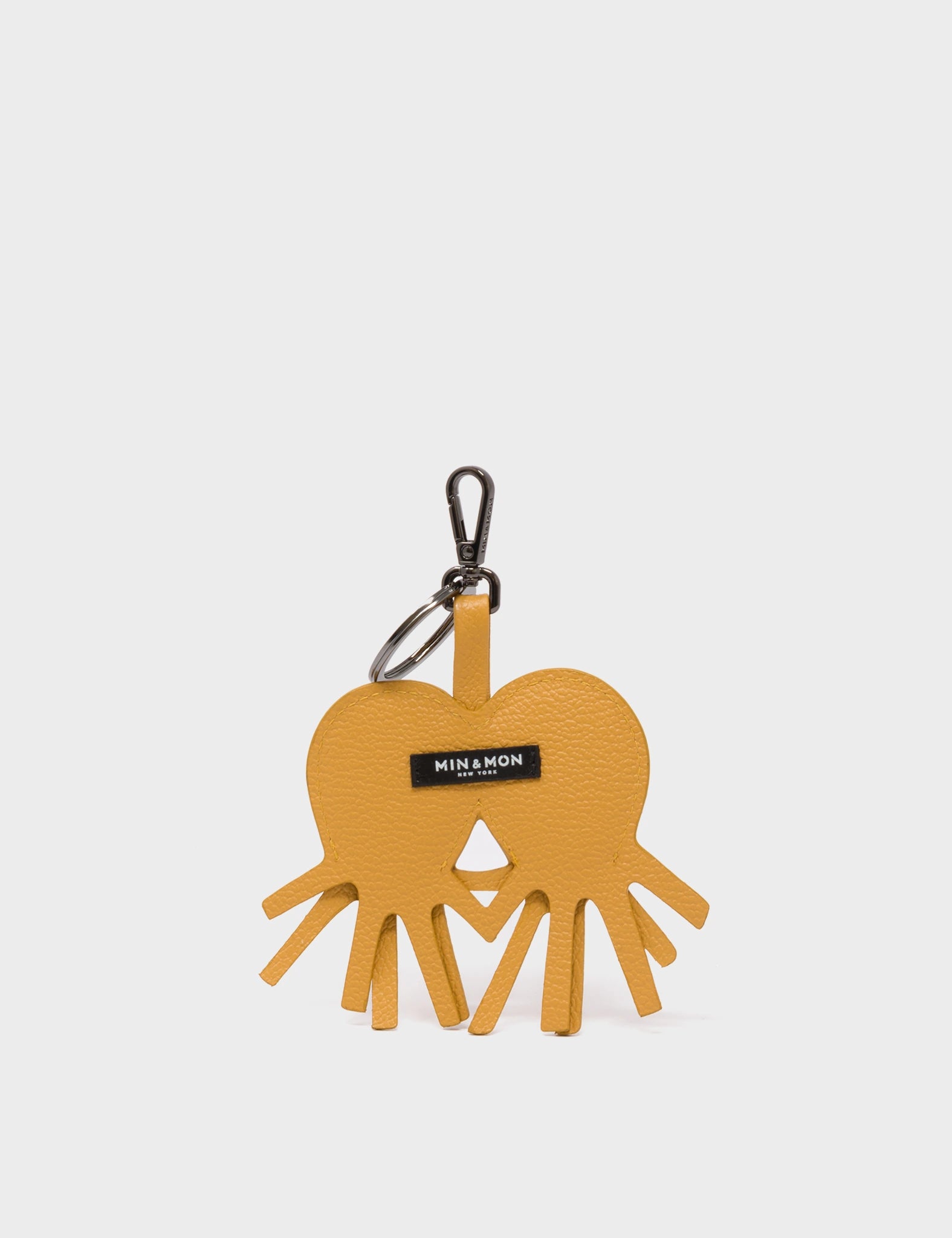 Octotwins Charm - Golden Glow Leather Keychain for Women & Men, Cute Octopus Key Ring for Backpacks, Bags, Wallets & Gifts - Trendy Accessory for Everyday Use