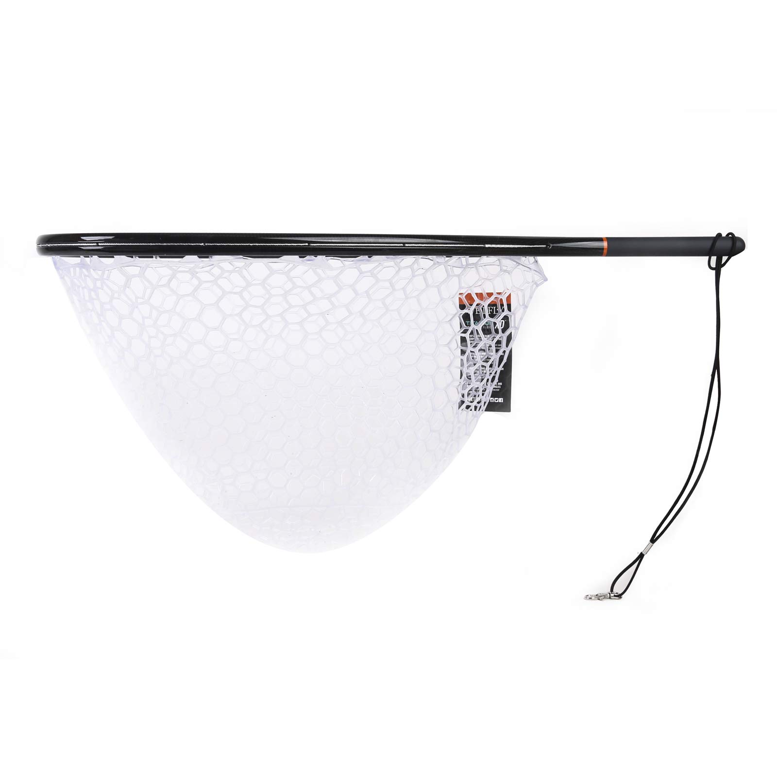 Premium Titanium Carbon Fiber Fishing Net - Ultra Lightweight, Durable & Floating Landing Net with Lanyard | Perfect for Fly Fishing, Kayak Fishing & Catch-and-Release