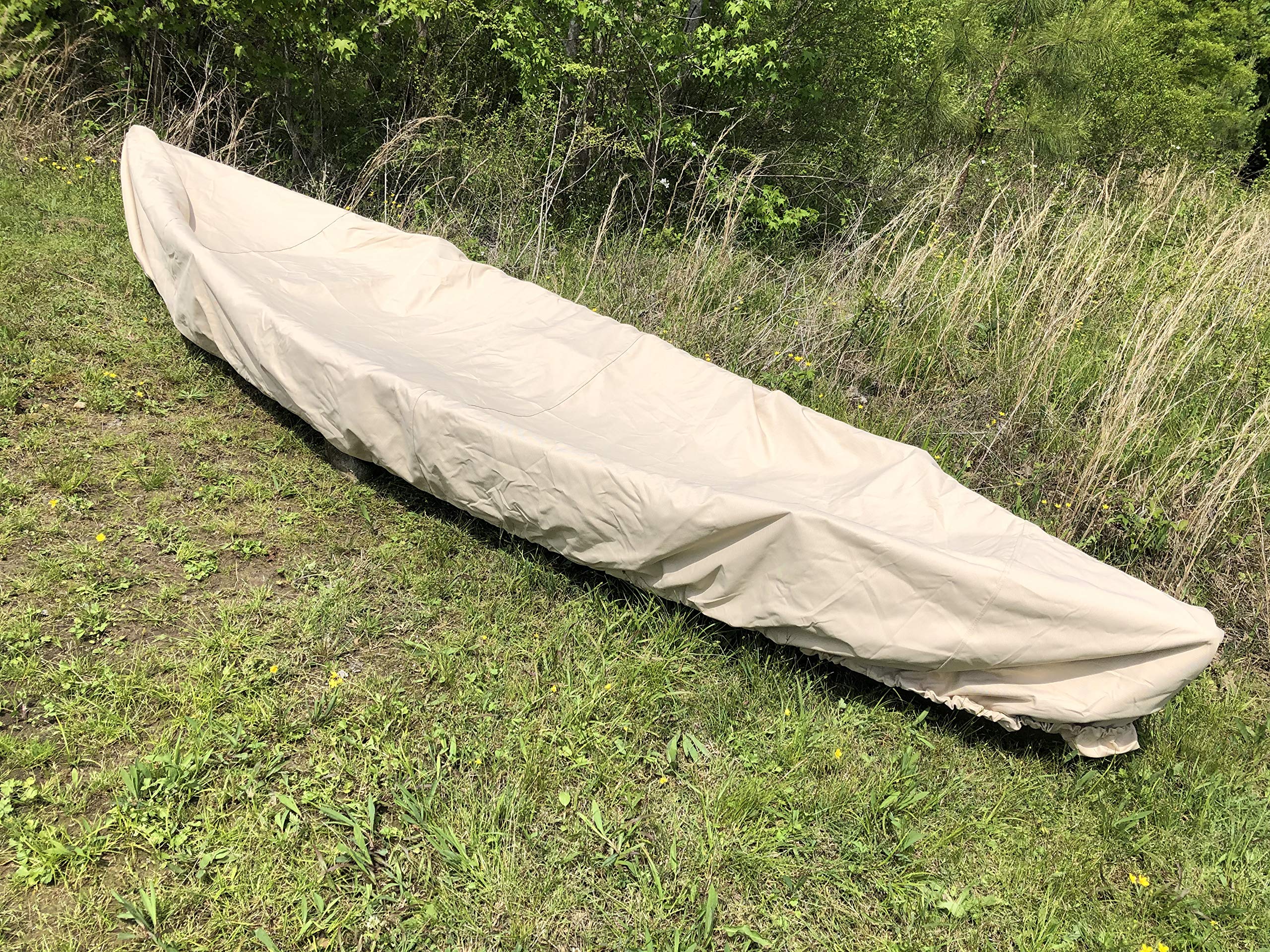 16' 17' 18' Waterproof Canoe Kayak Cover - Heavy Duty UV Protection Boat Storage Cover by Cypress Rowe Outfitters - Perfect for Outdoor Storage, Dock Protection & Winter Boat Covering