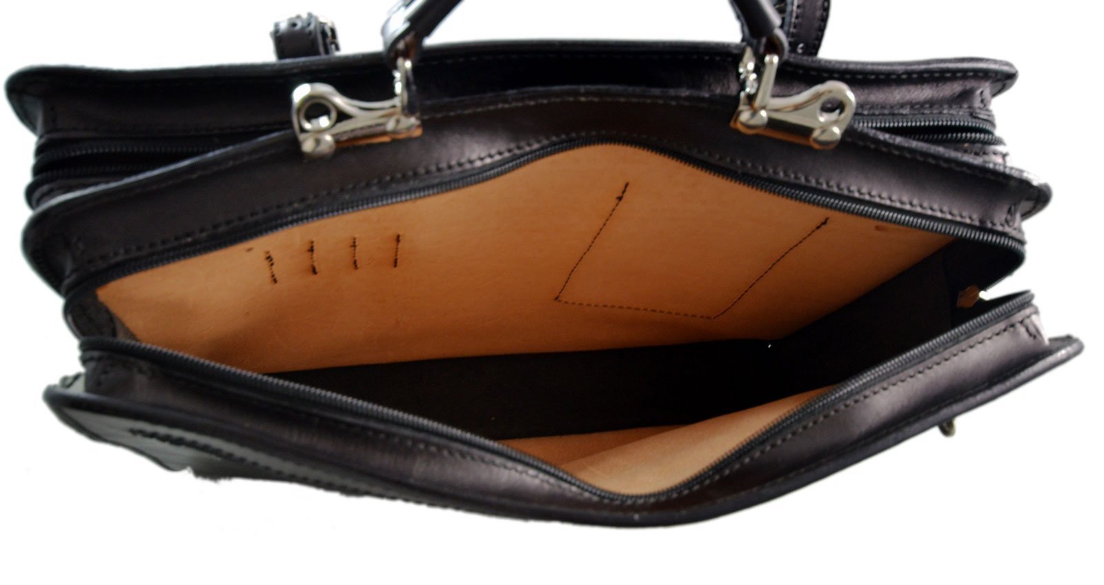 Premium Genuine Leather Shoulder Bag for Women & Men - Business Briefcase, Messenger Bag, Office Document Folder - Ideal for Work, Travel & Daily Commute - Black