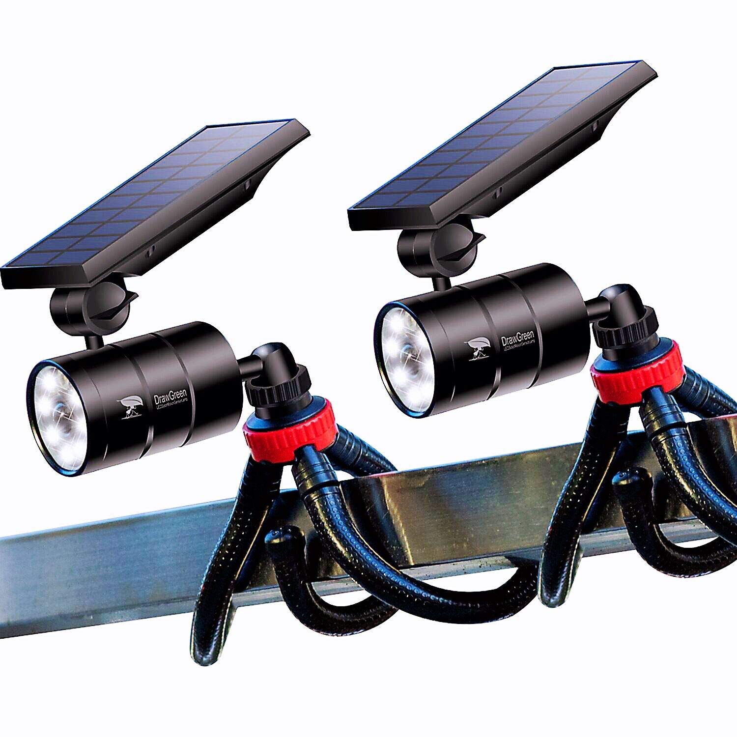 Solar Powered Outdoor Motion Sensor Lights - Aluminum Alloy Waterproof Security Lights for Camping, Pathways, Gardens (100-Day Free Replacement) | Perfect for Nighttime Safety, Backyard Illumination & Emergency Lighting