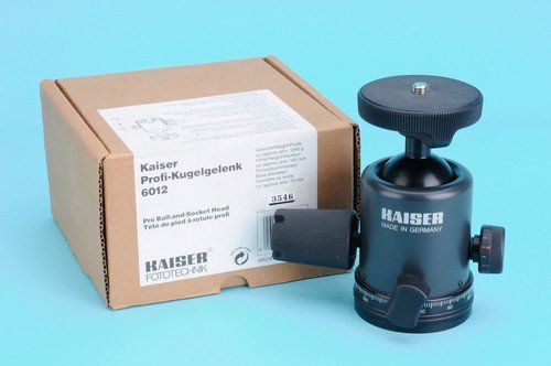Kaiser Fototechnik 6012 Professional Ball and Socket Tripod Head - Heavy Duty Camera Mount for DSLR, Mirrorless & Video - Perfect for Photography, Videography & Outdoor Shooting