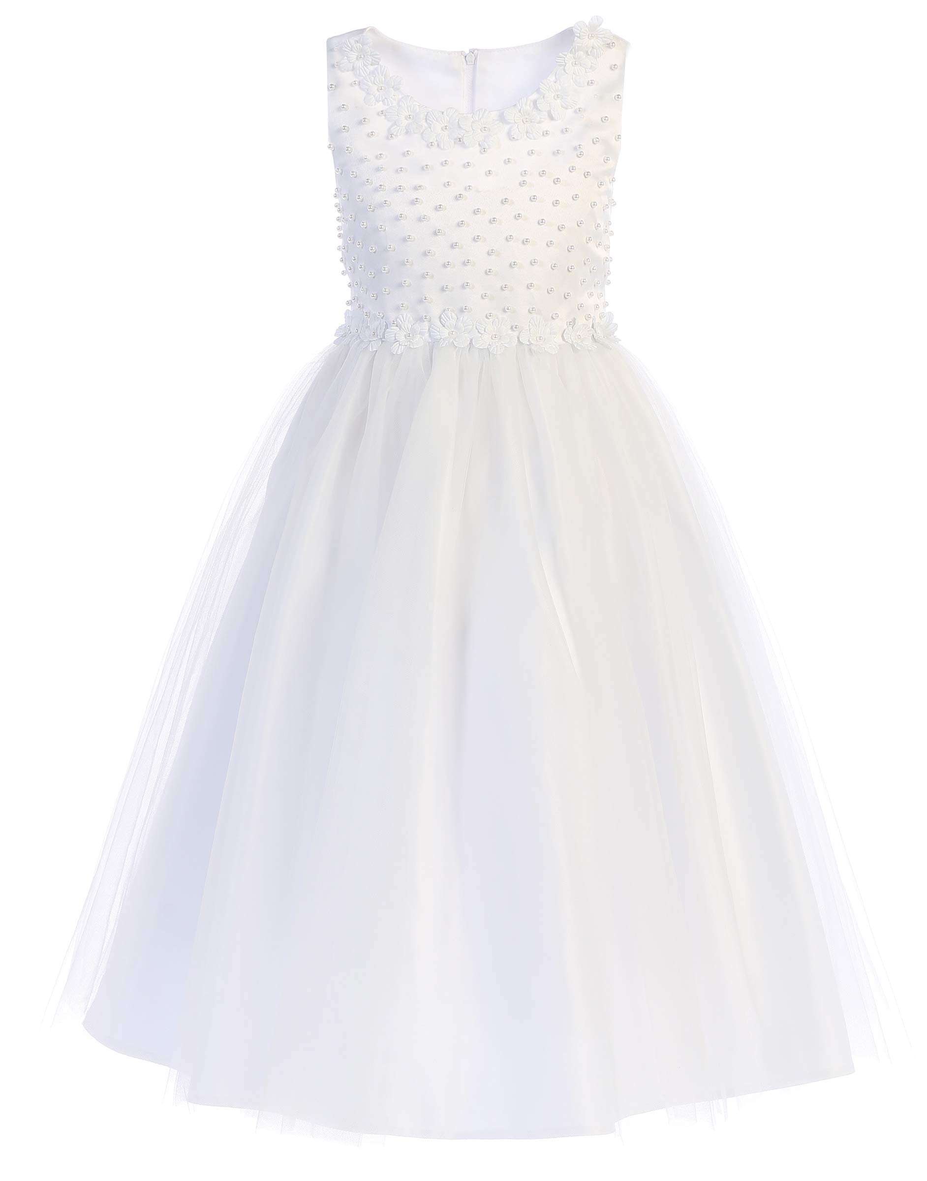 First Communion Dresses for Girls Age 7-16 | Holy White 1st Communion Gowns | Flower Girl Dresses for Church Ceremonies & Religious Celebrations