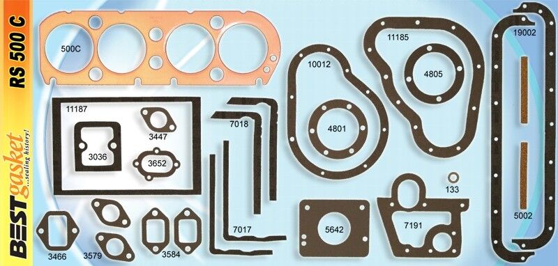 Chevy Master 490 171 Complete Engine Gasket Set - High Performance Copper Head & Manifold Gaskets for 1916-28 Vehicles - Perfect for Classic Car Restoration & Engine Rebuilds