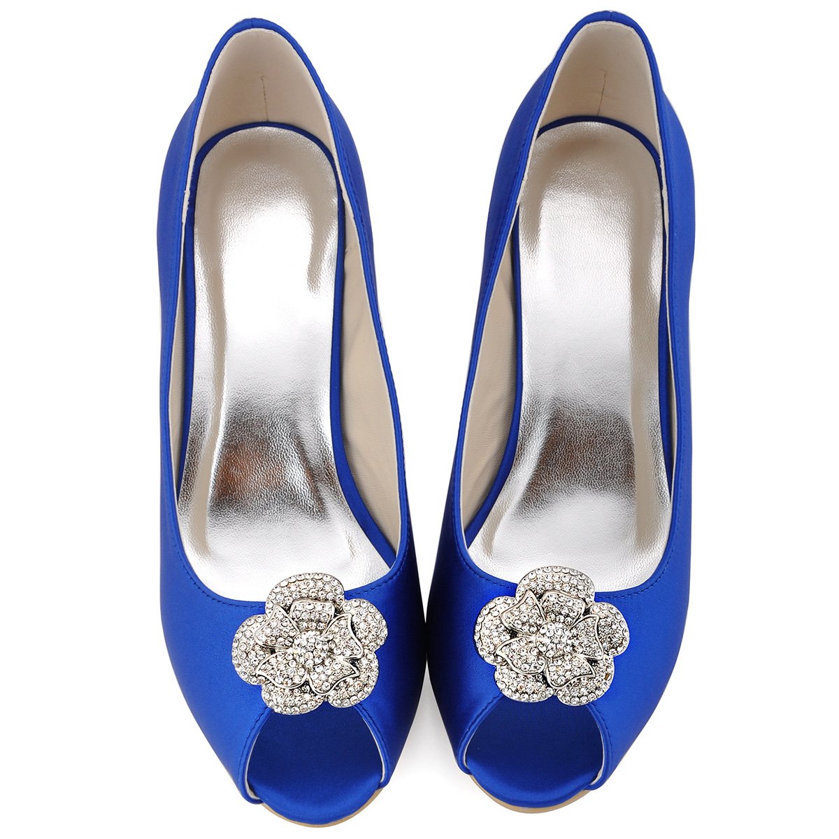 Elegantpark Pearl Rhinestone Shoe Clips for Wedding & Party Pumps - Fashion Shoe Accessories