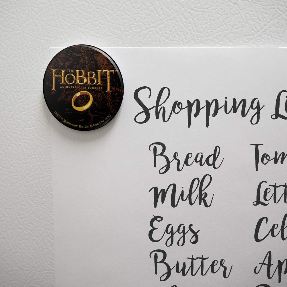 The Hobbit An Unexpected Journey Logo Fridge Magnet - Decorative Kitchen Refrigerator Locker Button for Fans - Perfect for Home, Office & Gifts