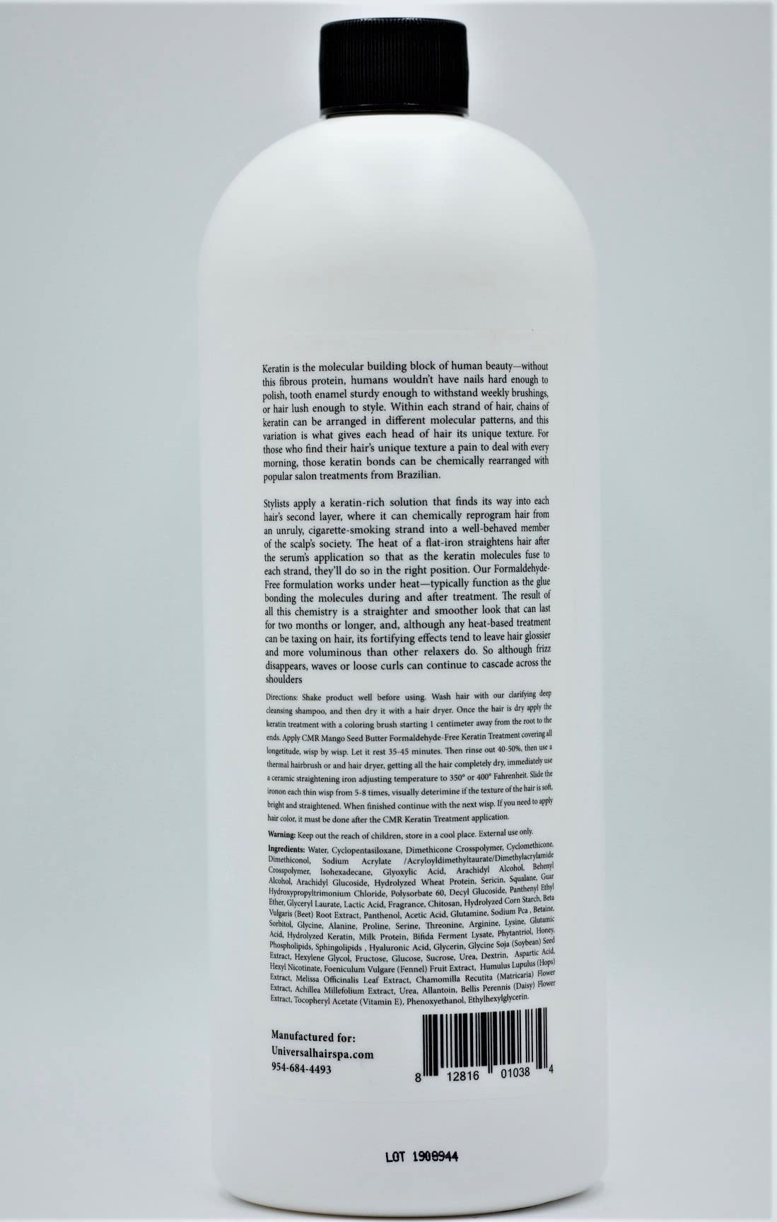 Formaldehyde-Free Keratin Hair Treatment for Smooth, Frizz-Free Hair - Deep Hydrating & Volumizing Hair Care with Keratin Protein - Perfect for Damaged, Curly & Coarse Hair at Home Salon Use