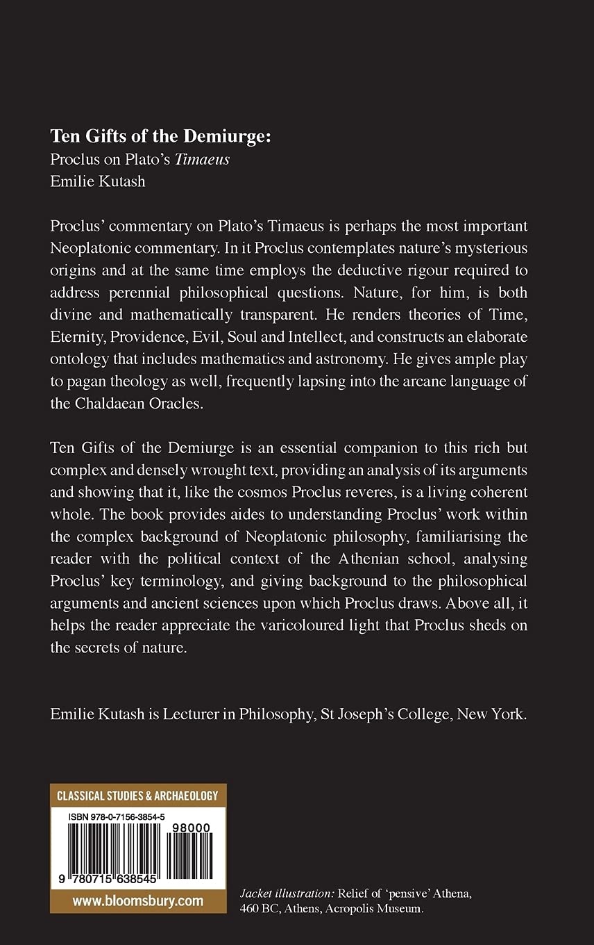 Proclus on Plato's Timaeus: The Ten Gifts of the Demiurge - Ancient Philosophy Book for Scholars & Students | Perfect for Classical Studies & Greek Philosophy Research