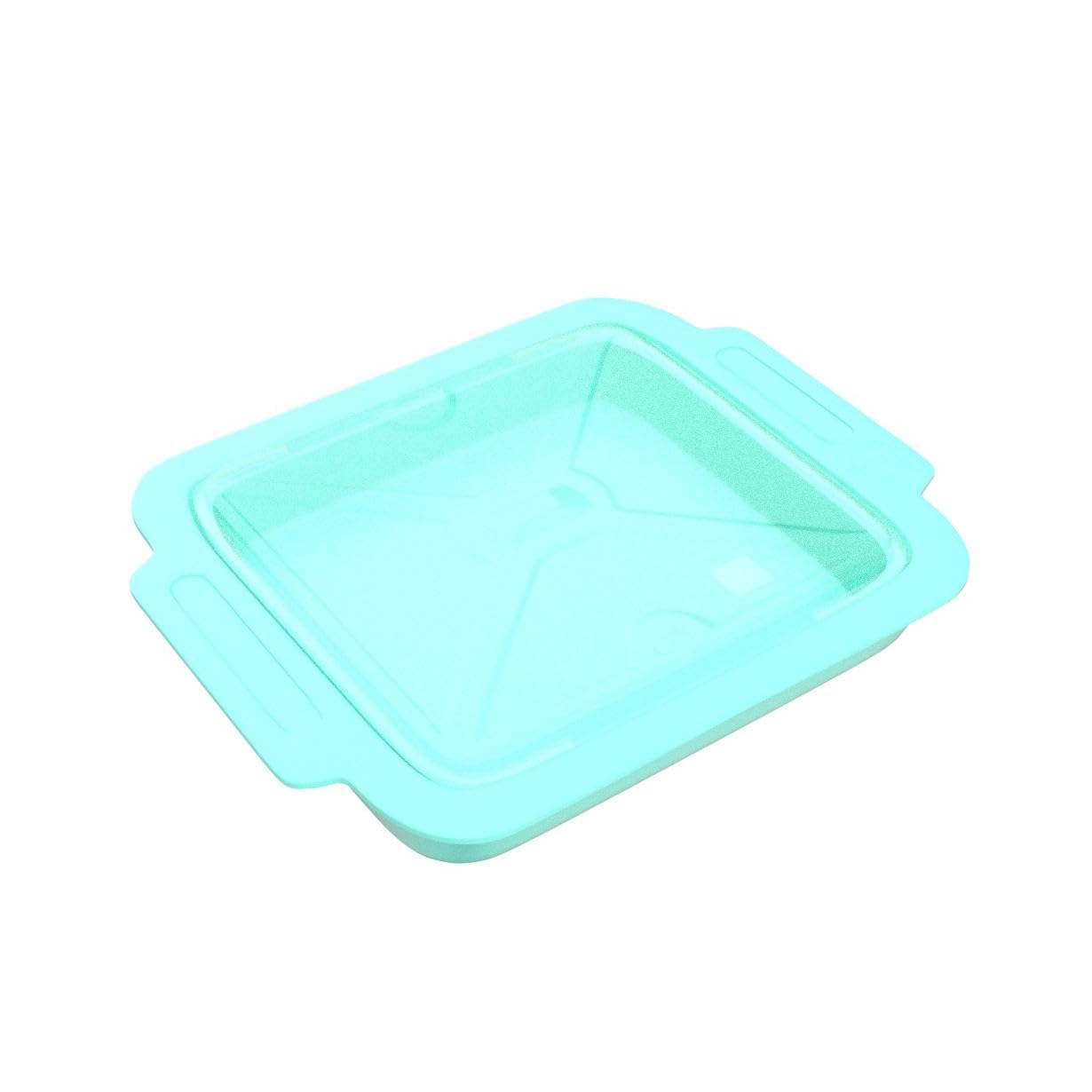 MMUGOOLER Microwave Bacon Cooker with Lid - Quick & Safe Bacon Maker, No Mess, 11.3”L x 9”W x 2.4”H (Blue) - Perfect for Breakfast, Sandwiches & Keto Diet