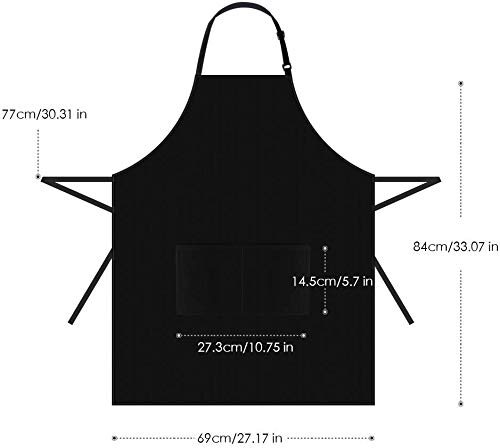 Custom BBQ Apron with Heat Press Vinyl Design - Funny Chef Gift for Men & Women - Great for Grilling, Baking, Cooking, Parties - Ideal for Father's Day, Birthday Gifts & Cookie Baking