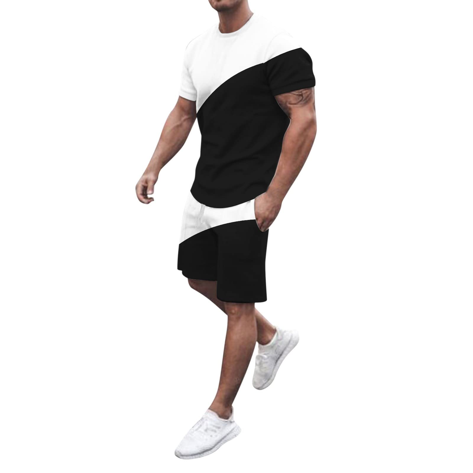 **Men's Casual Short Sleeve Polo Shirt & Shorts Set - Striped Summer Outfit, Vintage Bowling Shirts, Stretch Comfort Fit - Perfect for Streetwear, Beach, and Birthday Parties**