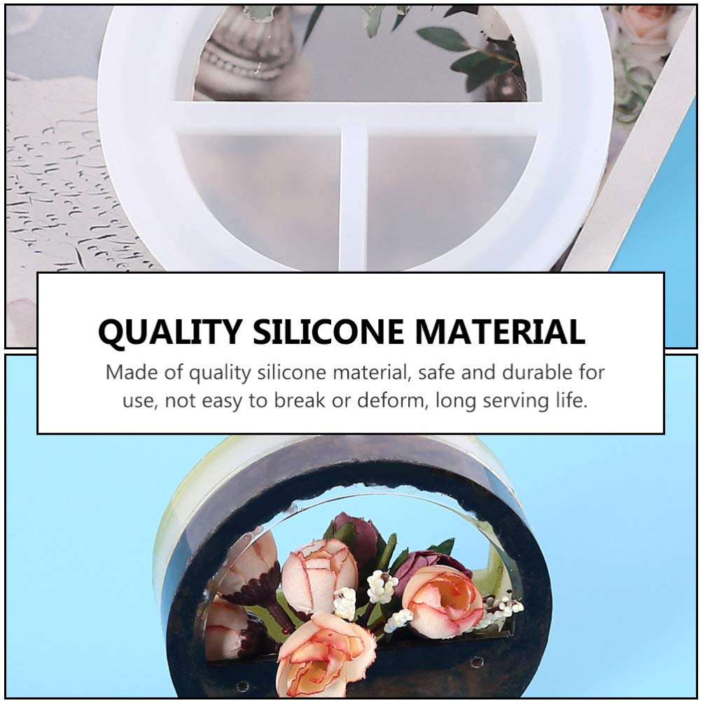 EXCEART Silicone Epoxy Resin Mold for Door Handles, Planters, Vases, Flower Pots, Soap & Crystal Casting - DIY Craft Molds for Home Decor, Jewelry Making & Gift Projects