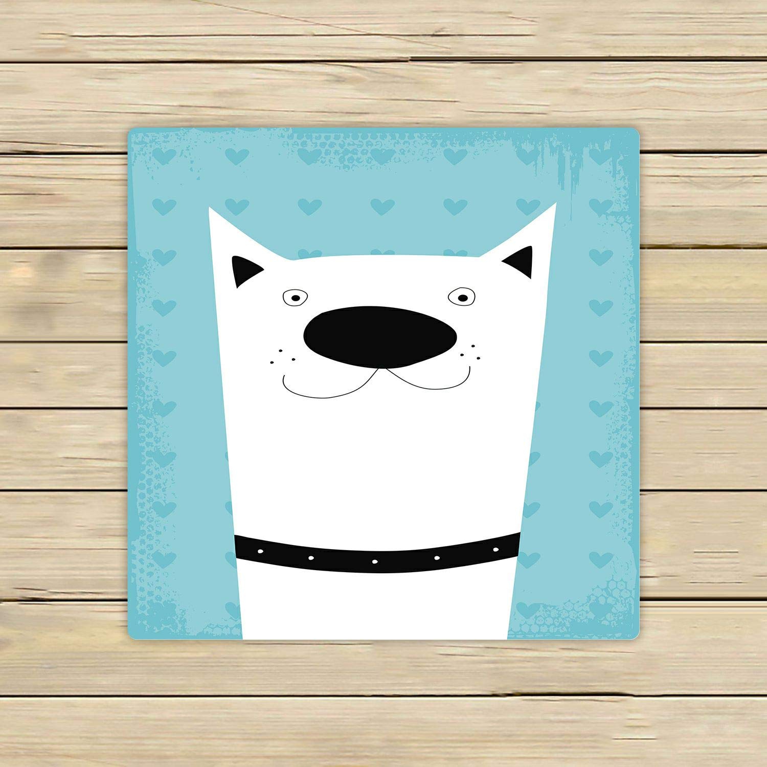 Cute Modern Dog Art Towels - 13x13 Inch Soft Absorbent Bath, Beach, Pool, Sports & Travel Hand Towel - Perfect for Pets, Gym, Spa & Outdoor Activities
