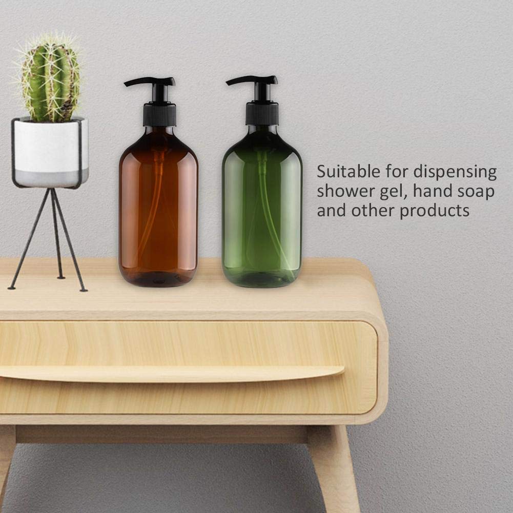Macabolo 4-Pack 300ml Empty Plastic Pump Bottles - Refillable Soap Dispenser for Lotion, Shampoo & Liquid Soap | Perfect for Bathroom, Kitchen & Travel Organizers