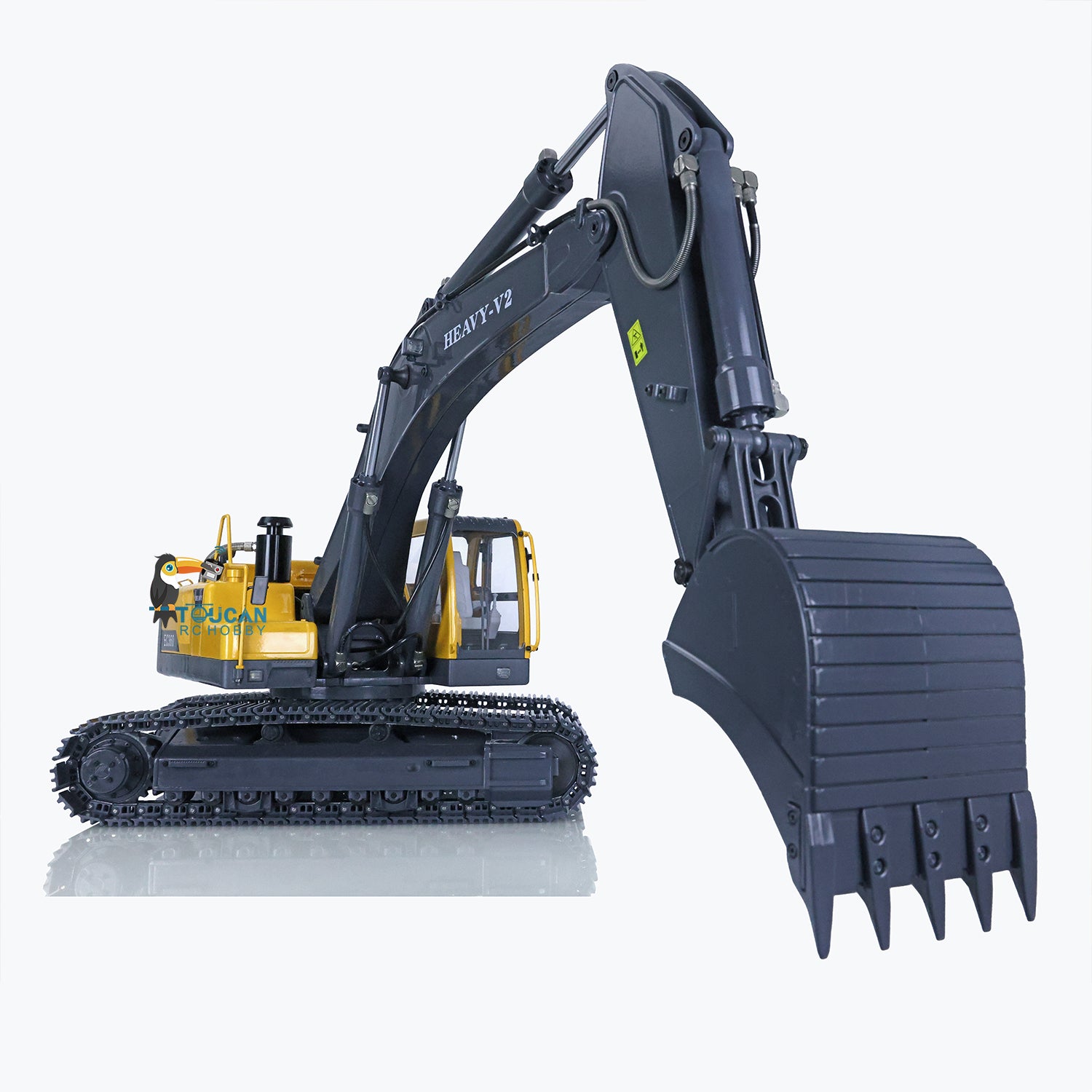 JDMODEL 1/14 Scale 360L RC Hydraulic Excavator Toy - EC360 Remote Control Construction Truck with Radio, Pump, Cylinder Motor, ESC & Tracks - Pre-Assembled & Painted - Perfect for Construction Play, STEM Learning & Collector Displays