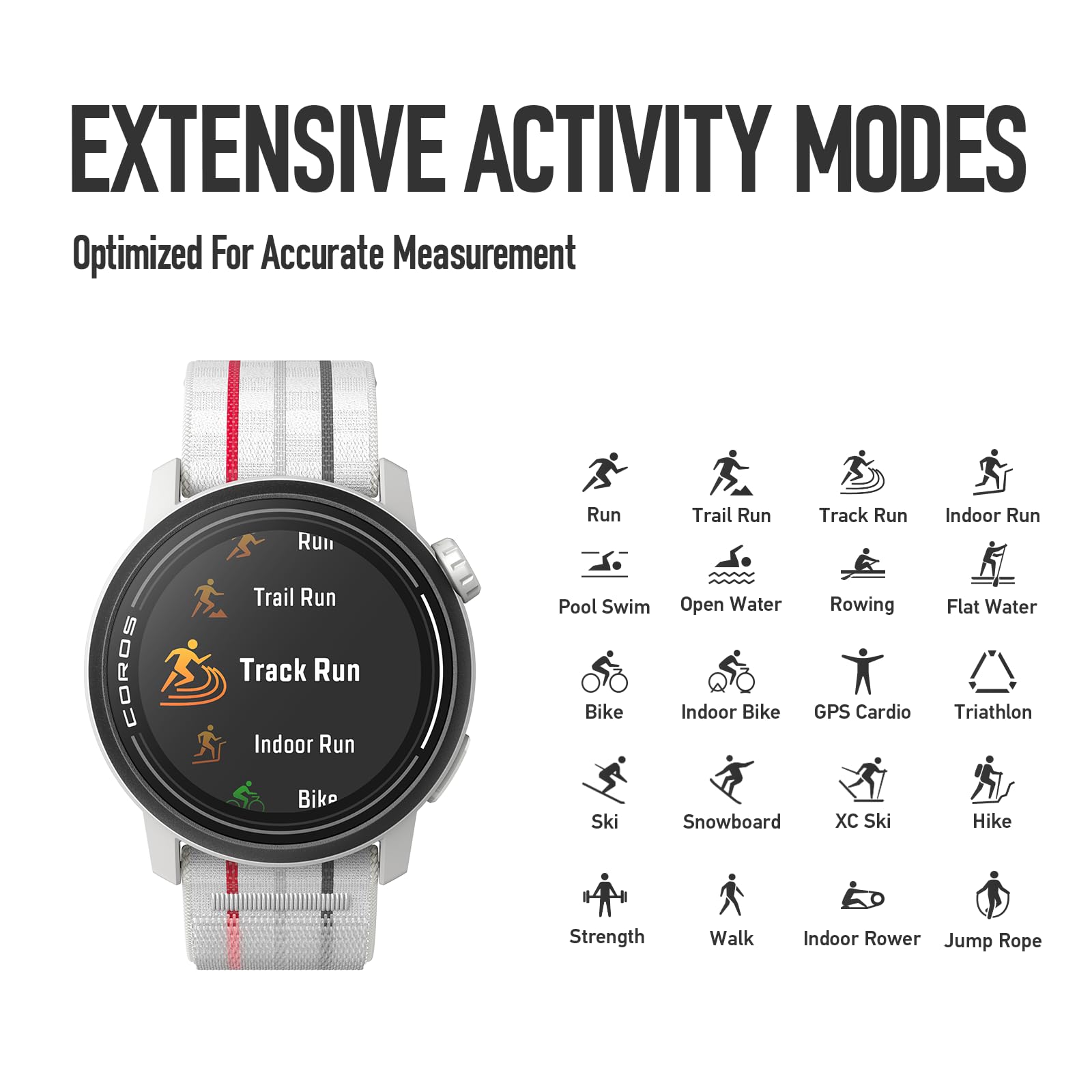 COROS PACE 3 GPS Sports Watch - Lightweight & Comfortable Fitness Tracker with 17-Day Battery, Dual-Band GPS, Heart Rate Monitor, Sleep Tracking & Training Plans for Running, Cycling, Skiing & Outdoor Activities (Black Silicone Band)