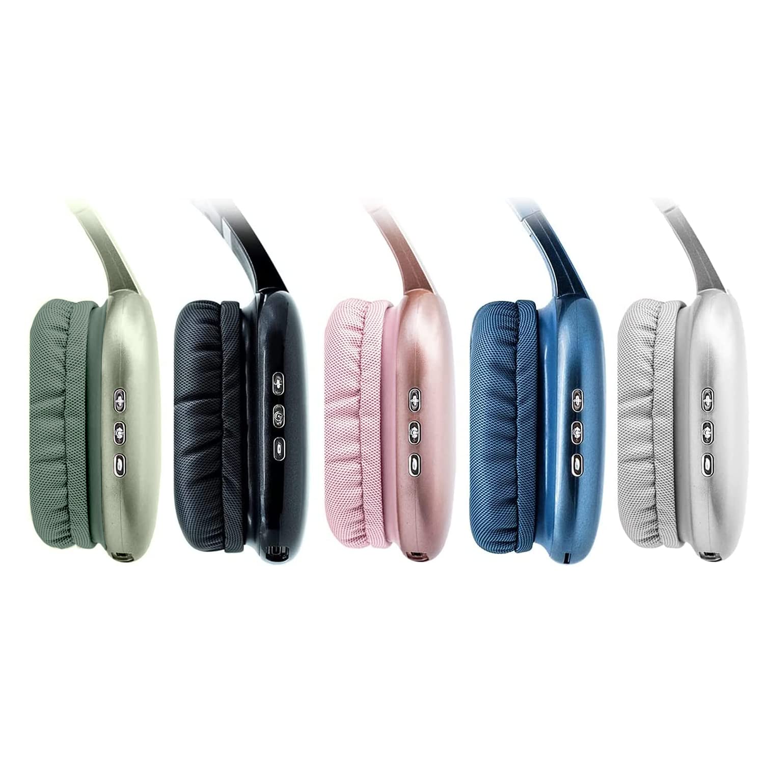 iJoy Ultra Wireless Bluetooth Headphones with Microphone - Over Ear Headphones with 10H Playtime, SD Card Slot & Wired Backup - Soft Memory Foam Cushions for Comfort (Pink) - Perfect for Gaming, Workouts & Travel