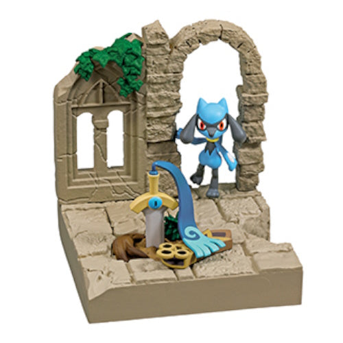 Pokemon Diorama Collection Castle Ruins - 3 Inch Re-Ment Collectible Toy Figure for Display, Gifts & Anime Decor | Perfect for Pokemon Fans, Shelf Displays & Themed Collections
