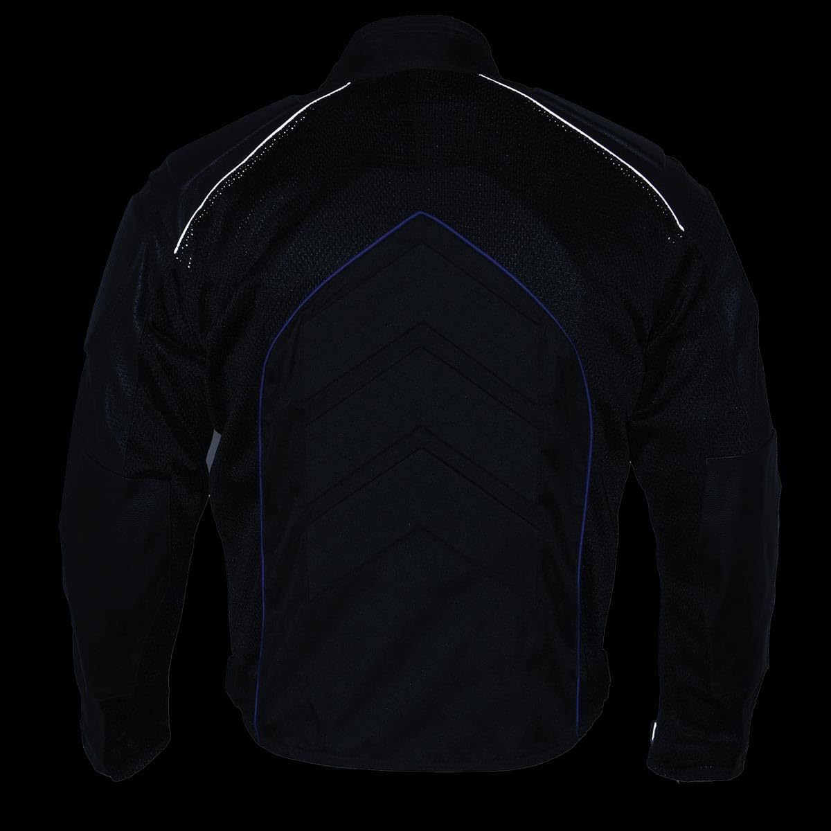 NexGen SH2153 Men's Black CE Armored Motorcycle Jacket - Textile & Leather Combo for Safety & Style - Perfect for Riding, Commuting & Adventure Tours