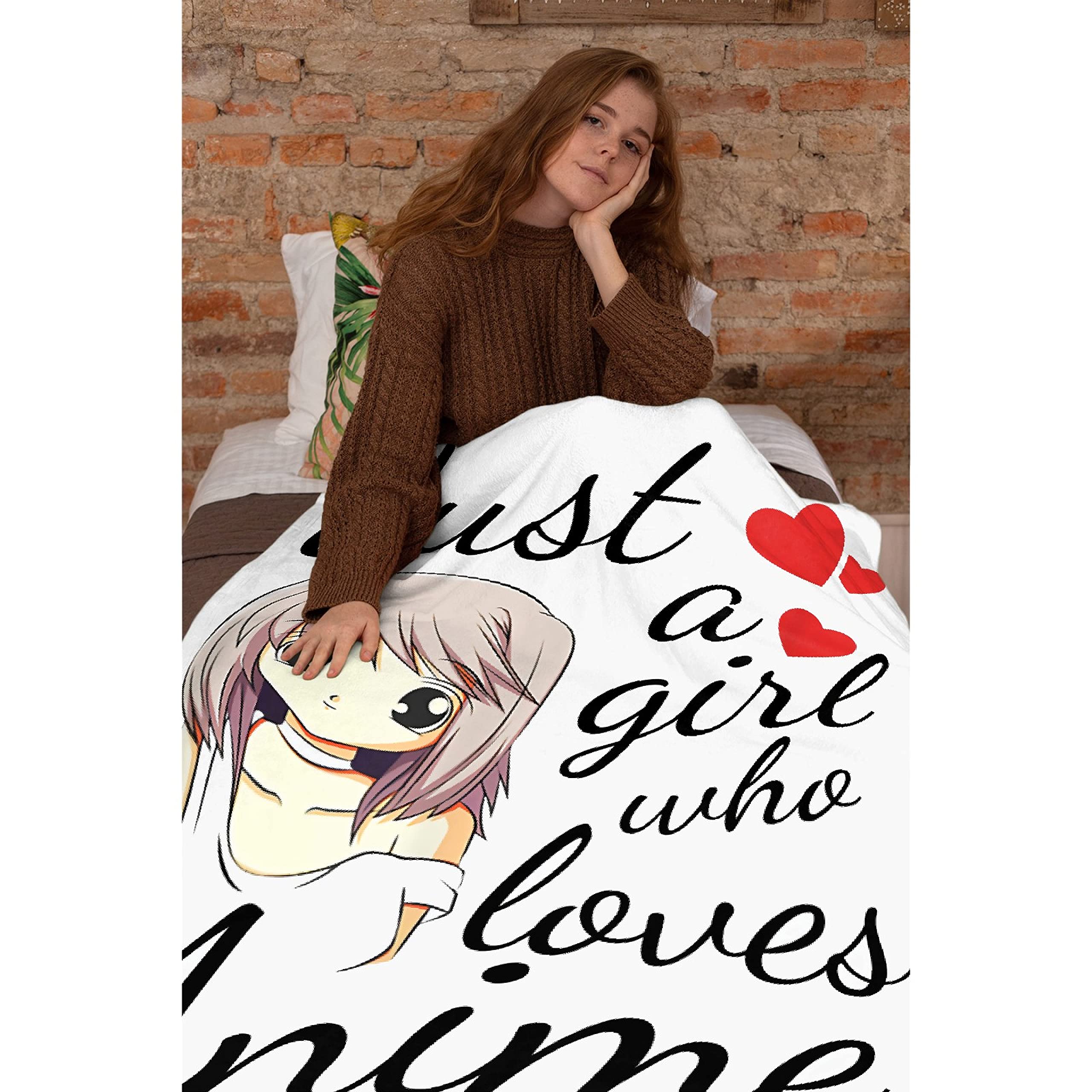Anime Girl Just A Girl Who Loves Anime Blanket - 120