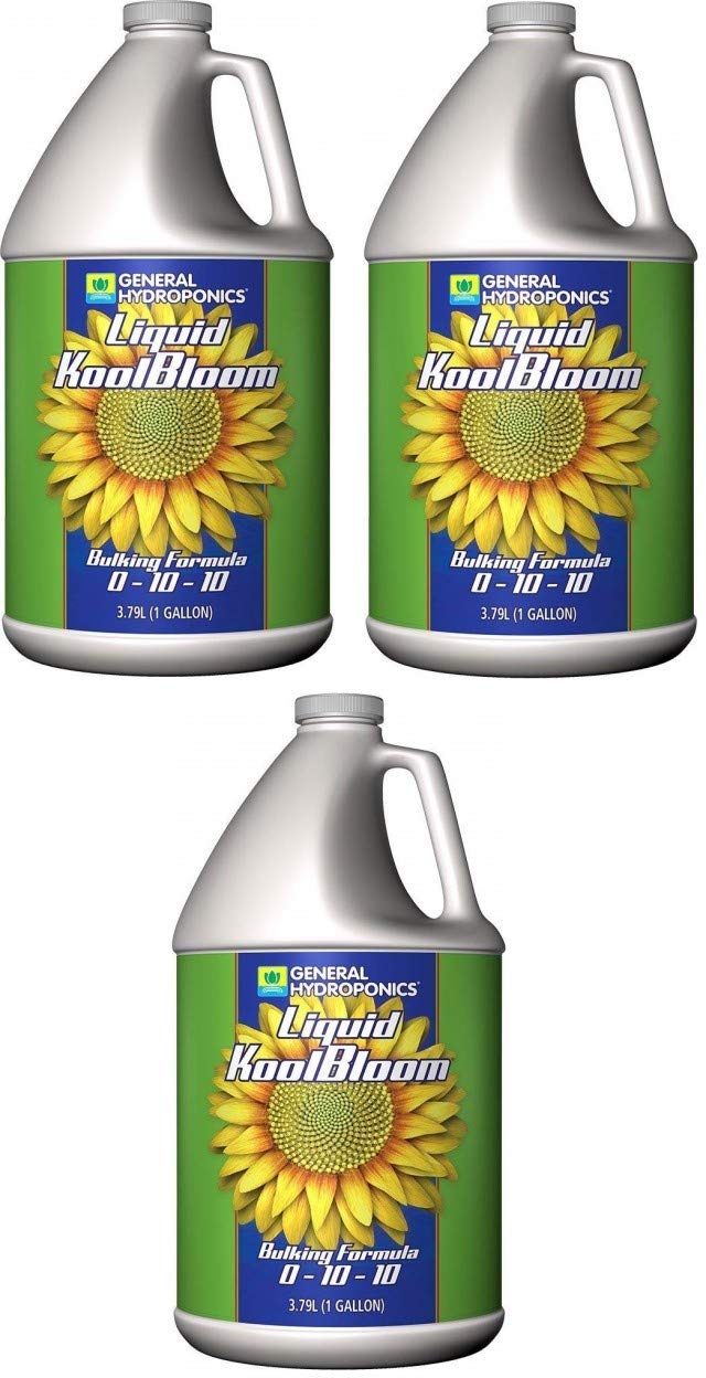 General Hydroponics Liquid KoolBloom - Premium Hydroponic Nutrient Solution for Plants (3-Gallon Pack of 3) | Ideal for Indoor Gardening, Greenhouse Cultivation & Hydroponic Systems