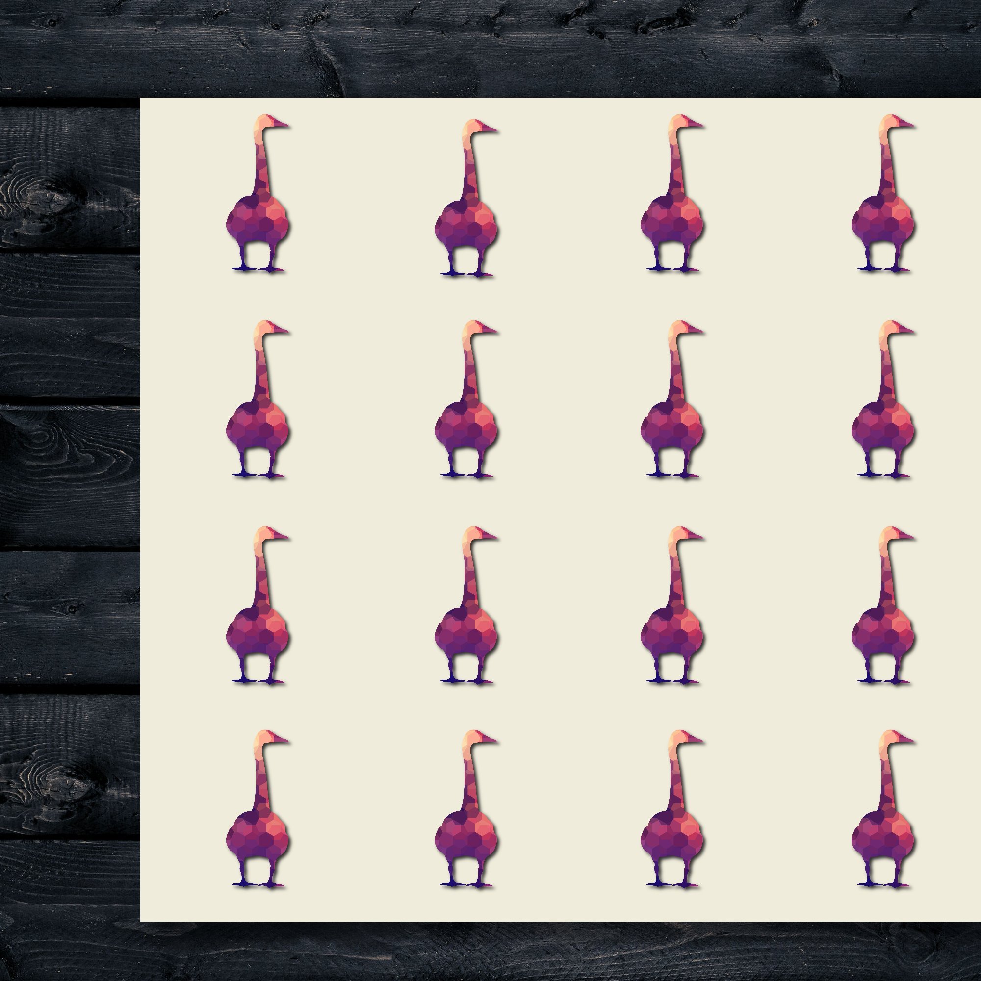 Goose Craft Stickers - 30 Pack 1.5 Inch Decorative Stickers for Scrapbooking, Party Decorations, DIY Projects & Sealing Envelopes - Perfect for Journals, Planners & Gift Wrapping (Item 1321880)
