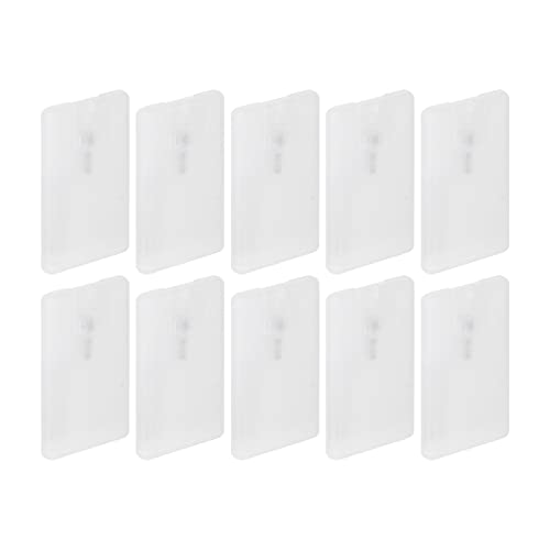 10pcs Refillable Perfume Spray Bottles - Travel Size Fine Mist Atomizer for Liquid Perfume & Makeup - Portable Flat Credit Card Design - Ideal for Travel, Gym, Office & Daily Touch-ups