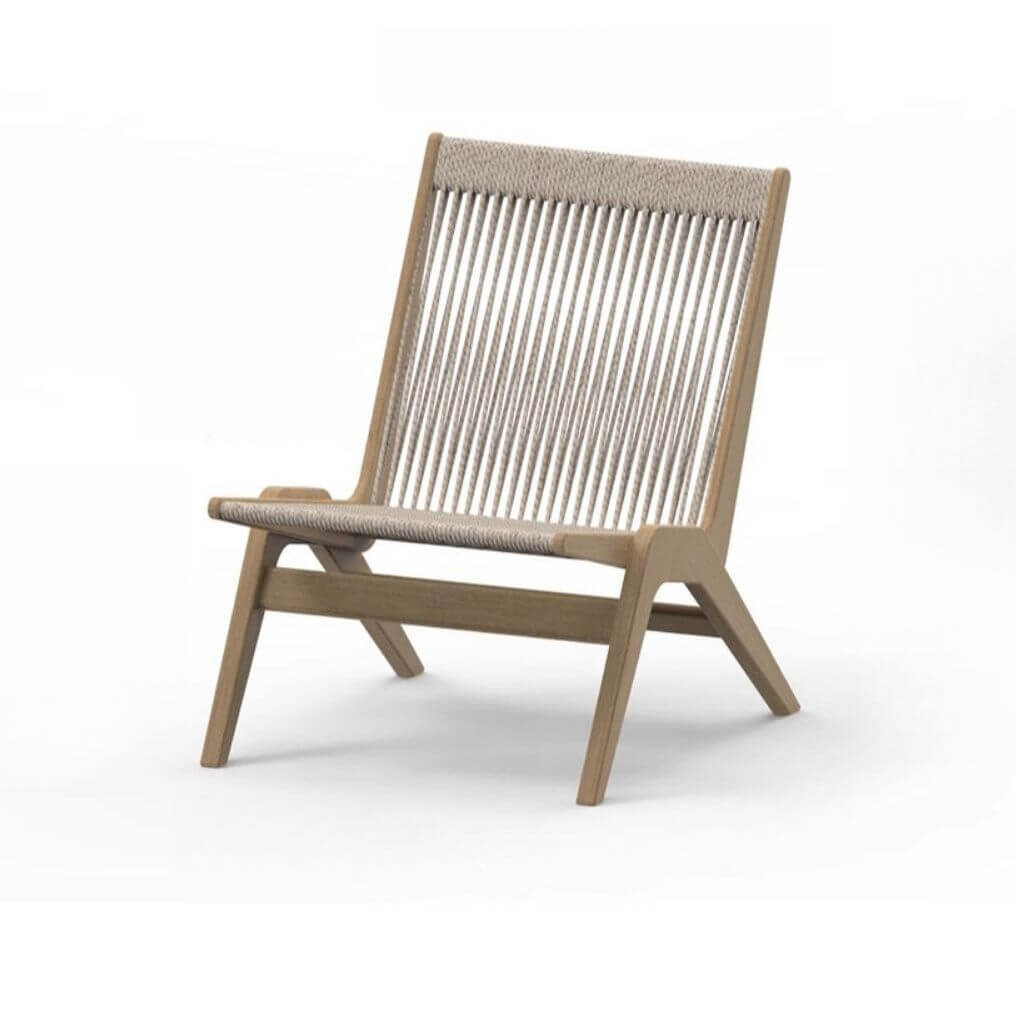 Tropical Ash Side Chair with Fino Base - Modern Dining Room & Kitchen Accent Chair for Home & Office Use