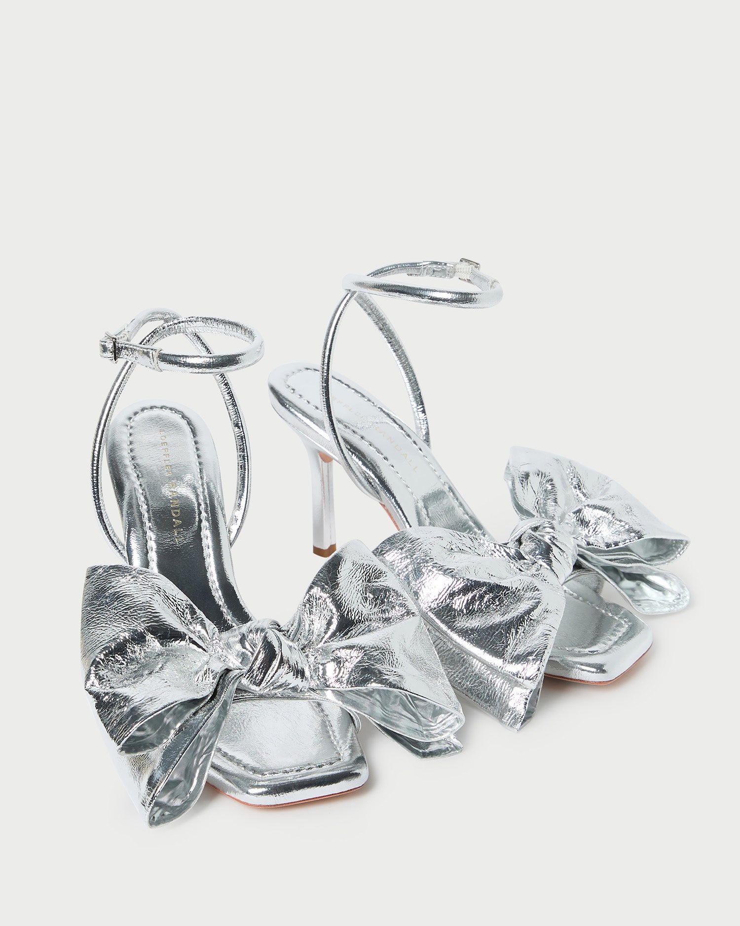 Marlena Women's Silver Leather Bow Sandals - Comfortable Summer Casual Shoes for Beach, Wedding & Party Wear