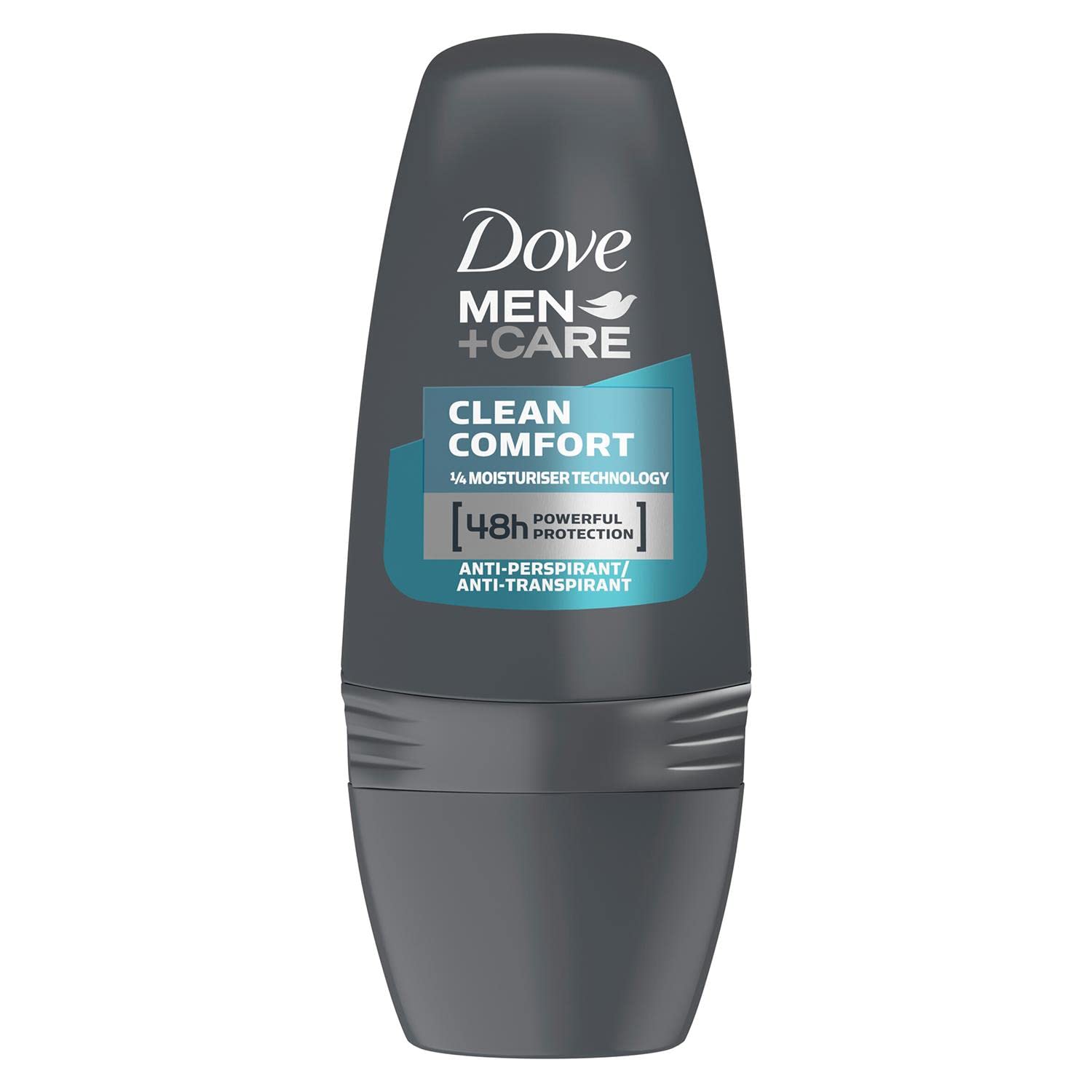 Dove Men+Care Clean Comfort 48H Anti-Perspirant Deodorant Roll On for Men - 50ml (Pack of 2) | Long-Lasting Odor Protection & Sweat Control | Gym, Work & Daily Freshness