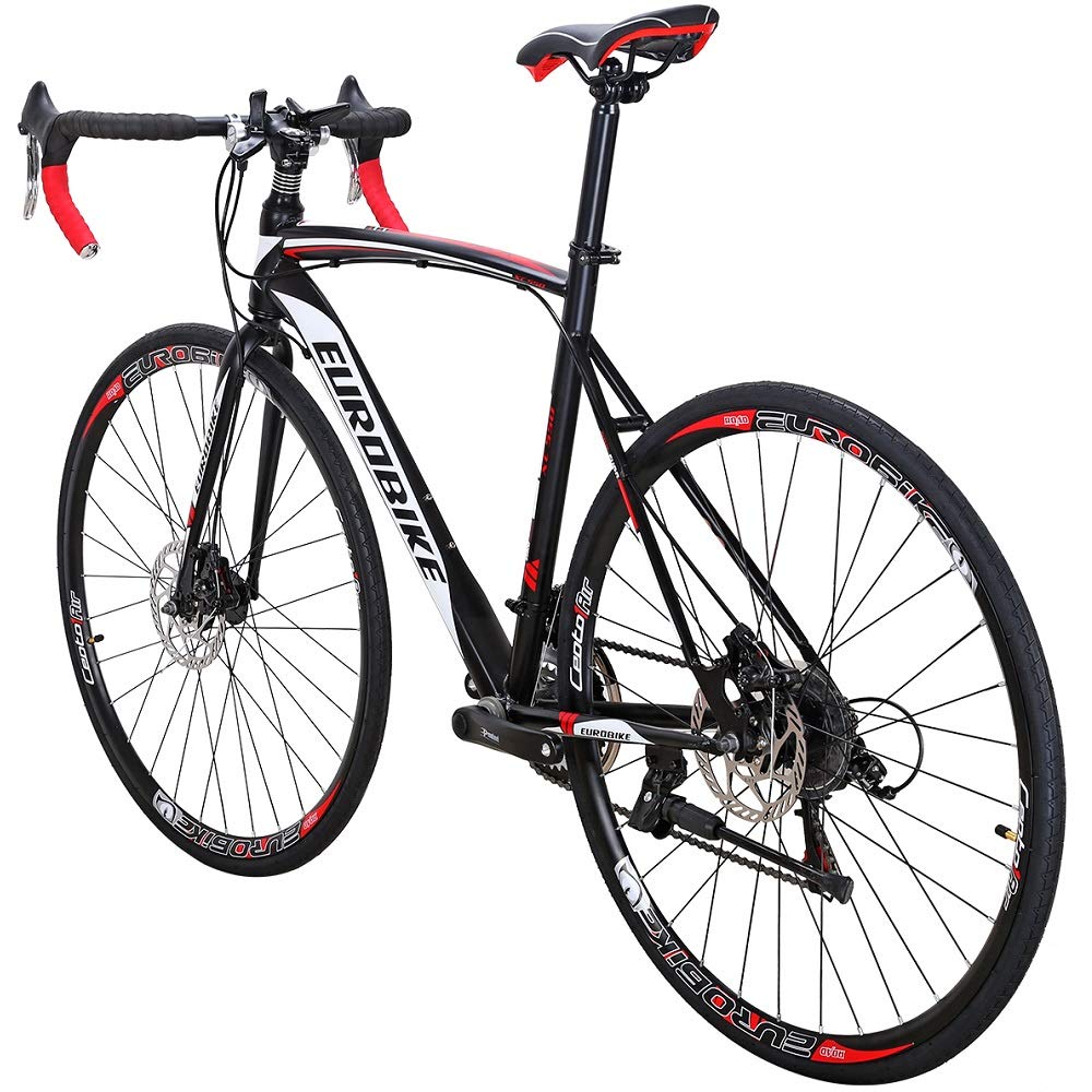 Men's & Women's Road Bike 49cm/54cm - 700C Lightweight Aluminum Frame, 21-Speed Shimano Gears, Disc Brake System - Perfect for Beginners & Commuting | Ideal for Road Cycling, Fitness Training & Daily Commutes