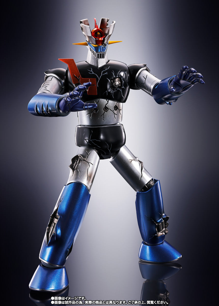 Bandai Soul of Chogokin GX 105D Mazinger Z (Revolution Evolution Damage Version) Action Figure - Premium Collectible Robot Toy for Anime Fans & Display