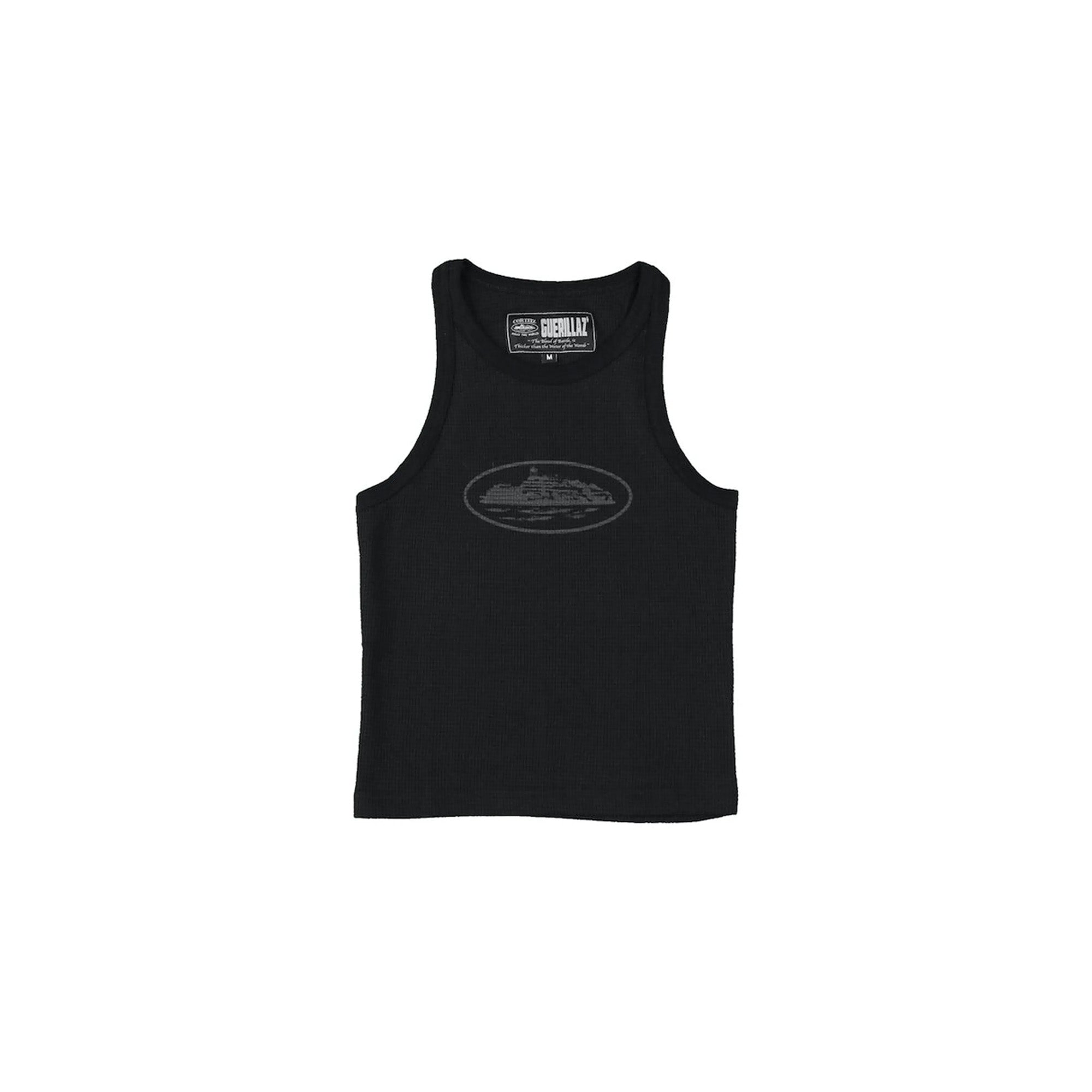Corteiz Triple Black Women's Tank Top - Breathable & Comfortable Casual Wear for Gym, Running, and Summer Outfits