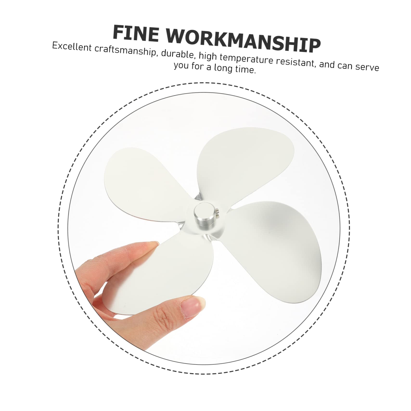MAGICLULU 3-Piece Fireplace Fan Replacement Kit - 4 Heat-Powered Aluminum Alloy Stove Fan - Easy Installation for Wood Stoves & Fireplaces - Perfect for Home Heating & Energy Efficiency
