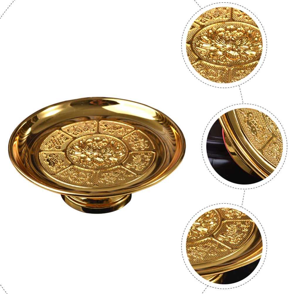 Buddhist Offering Plates - High Base Religious Altar Tray for Sacrificial Fruits, Food Bowls & Ritual Supplies | Perfect for Home Shrines, Temple Ceremonies & Spiritual Blessings