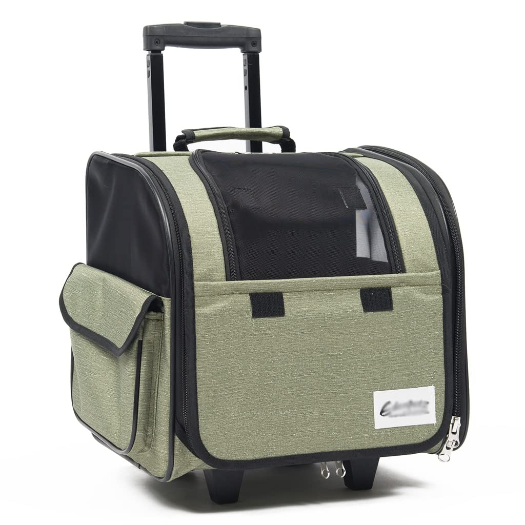 Pet Carrier Backpack with Wheels - Travel & Outdoor Dog Trolley