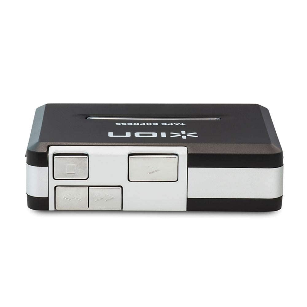ION Tape Express Plus Cassette Player & Tape-to-Digital Converter with USB & 3.5mm Audio Output - Perfect for Digitizing Old Cassettes, Music Recording, and Audio Archiving