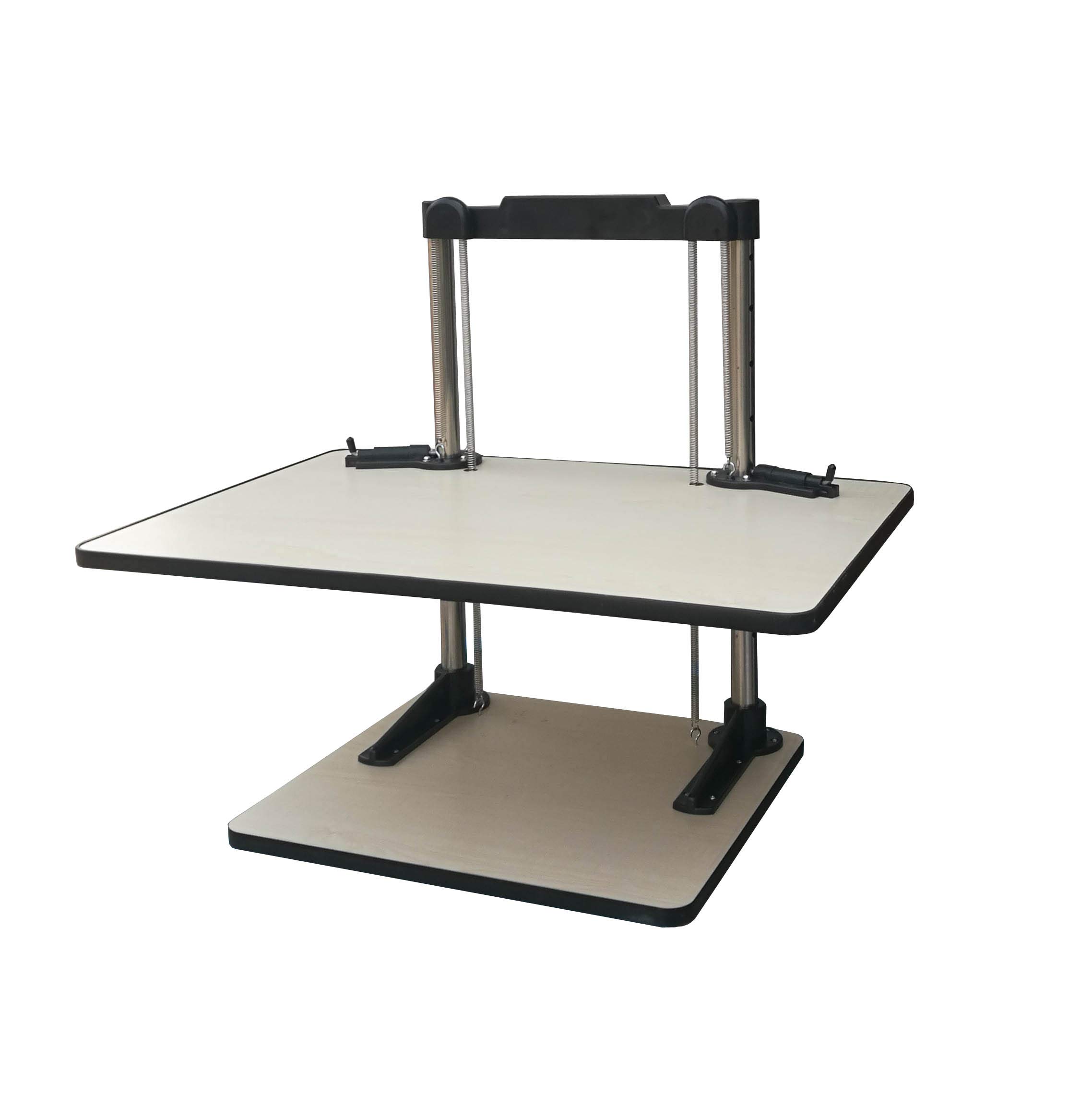 FixtureDisplays® Height Adjustable Standing Desk - Ergonomic Sit Stand Workstation with Spring Mechanism (Model 16104-NPF) | Perfect for Home Office, Gaming Setup & Workspace Productivity