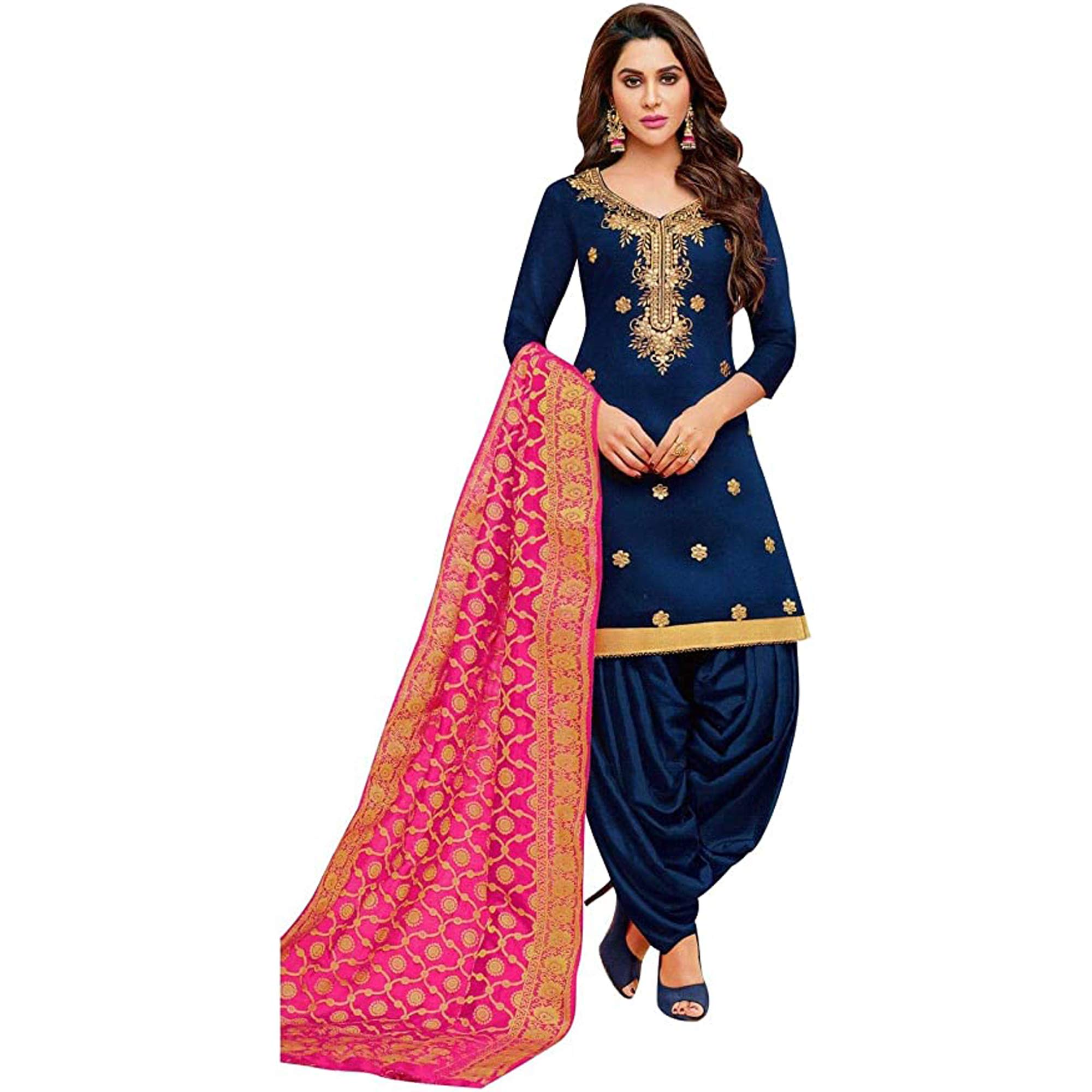 Stylish Pakistani Designer Salwar Kameez Punjabi Patiala Suits for Plus Size Women | Traditional Ethnic Dress for Weddings, Parties & Festivals