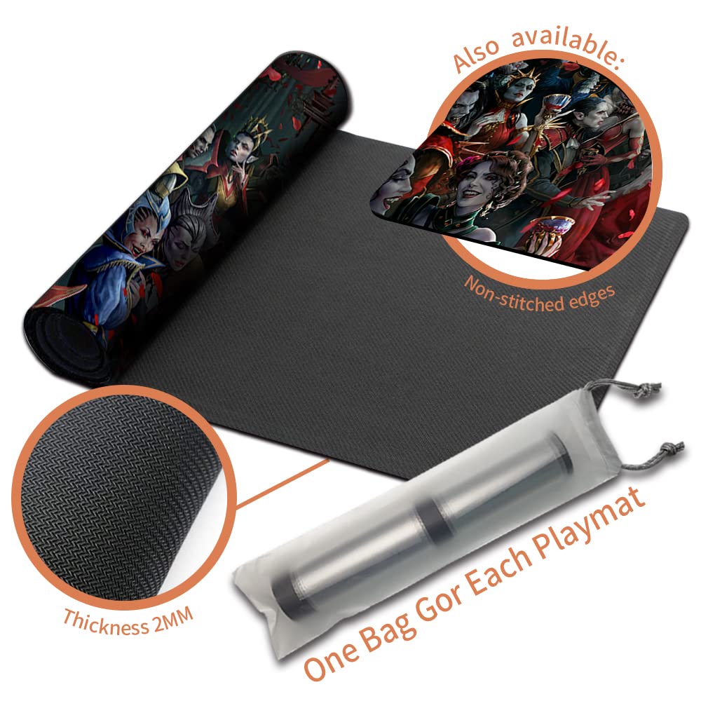 MTG Innistrad Crimson Vow Key Art Playmat - Waterproof Dust-Resistant Magic The Gathering Game Mat with Free Storage Bag | Perfect for MTG Tournaments, Card Game Nights & Collector Displays